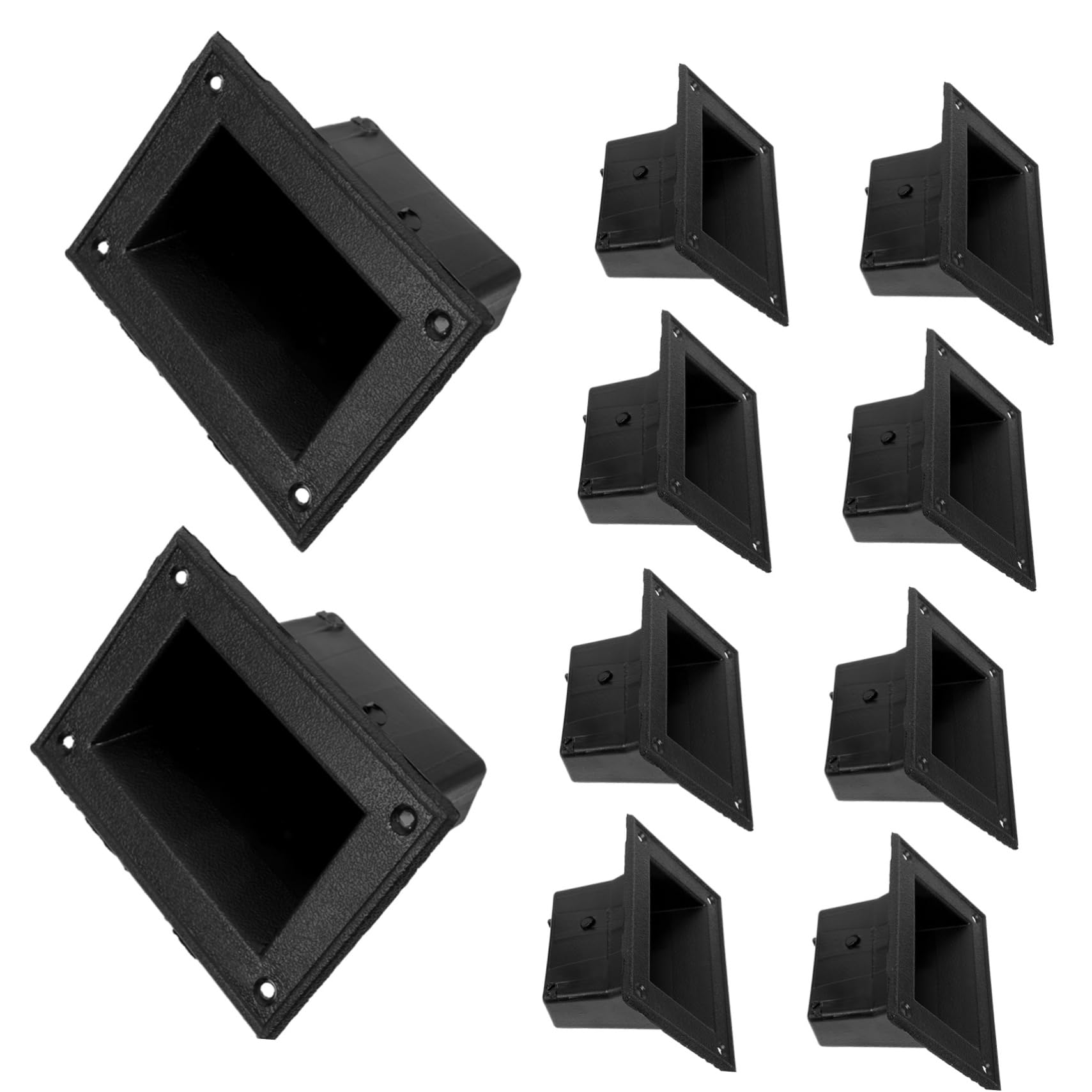 Lurrose 10pcs Recessed Speaker Handles Cabinet Pulls for Loudspeakers Compact Design for Space-Saving Use Stylish and Resistant to Wear for Home Events and Spaces