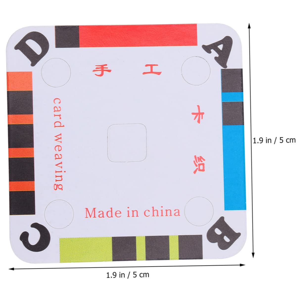 MUELODSIC 50Pcs Cardboard Weaving Supplies Durable DIY Weaving Cards Multi Functional Crafting Tablet for Handmade Projects and Accessories