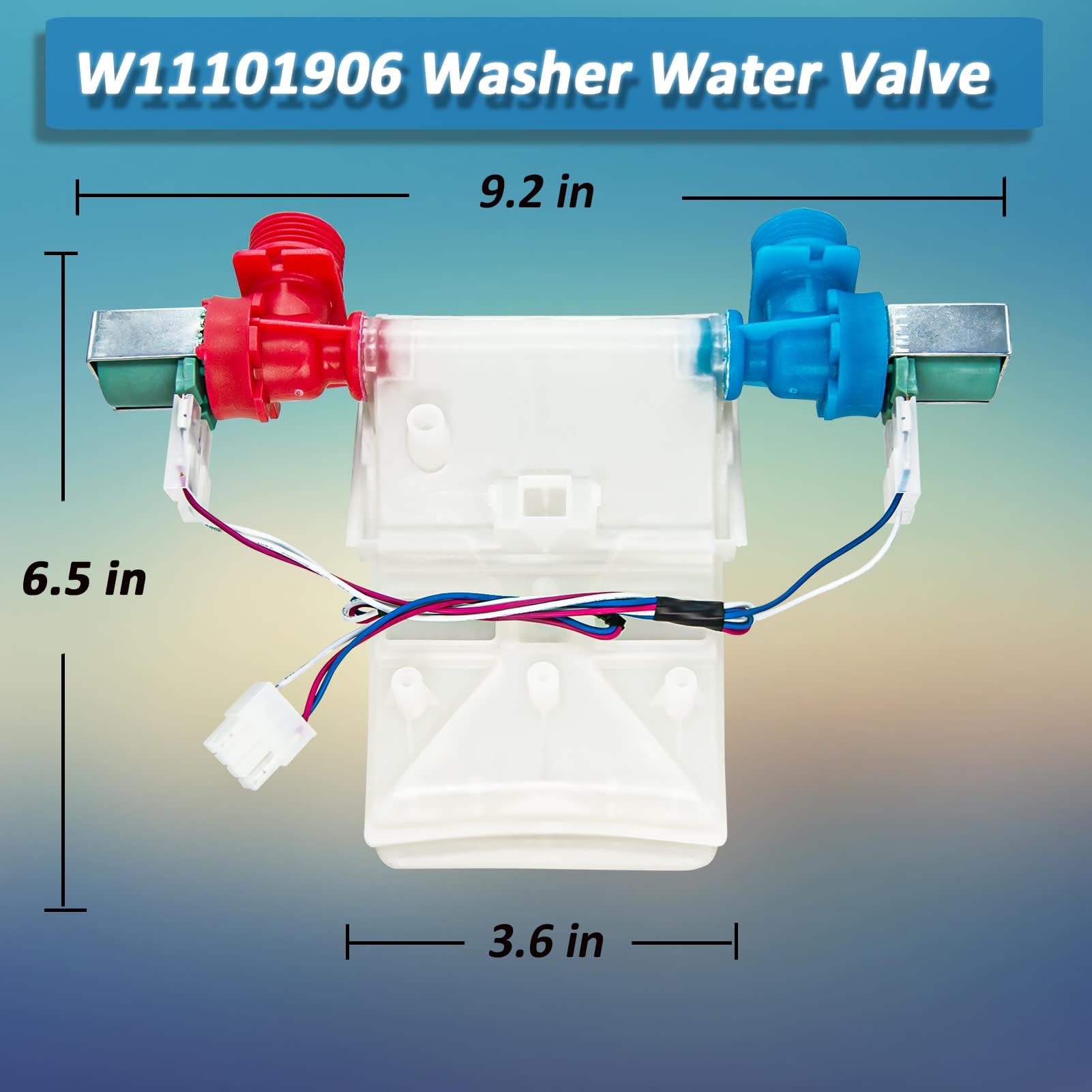 Ricambio W11101906 W11210463 Valvola Ingresso Acqua Lavatrice W11101906 - Ricambio Per Whirlpool Amana Maytag Crosley Ricambio Valvola Whirlpool W11101906