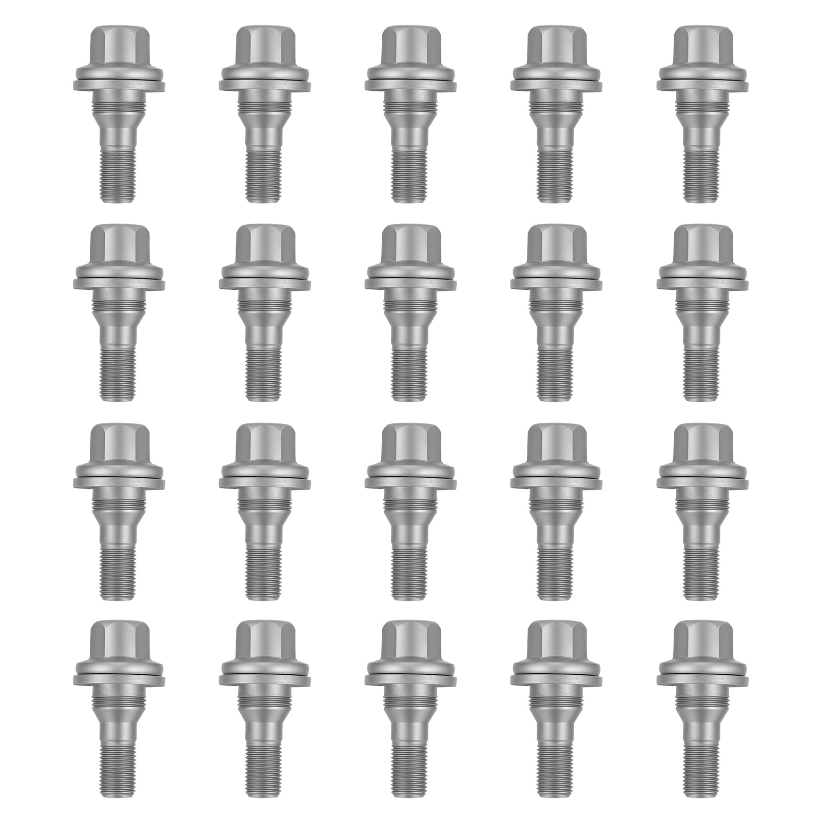 20*boulons roue hexagonaux M12 x 1,25 9817024580 pour C3 C4 C5 Berlingo Jumper DS3 DS4 207 308 508 3008 5008 Argenté 17 mm