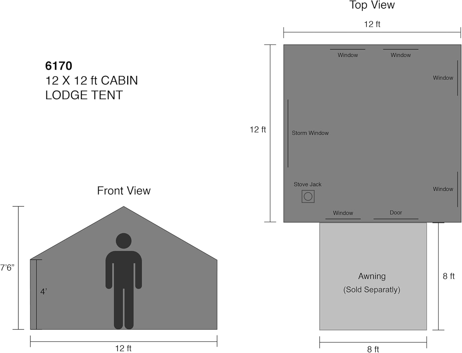 Kodiak Canvas Cabin Lodge Stove-Ready Tents