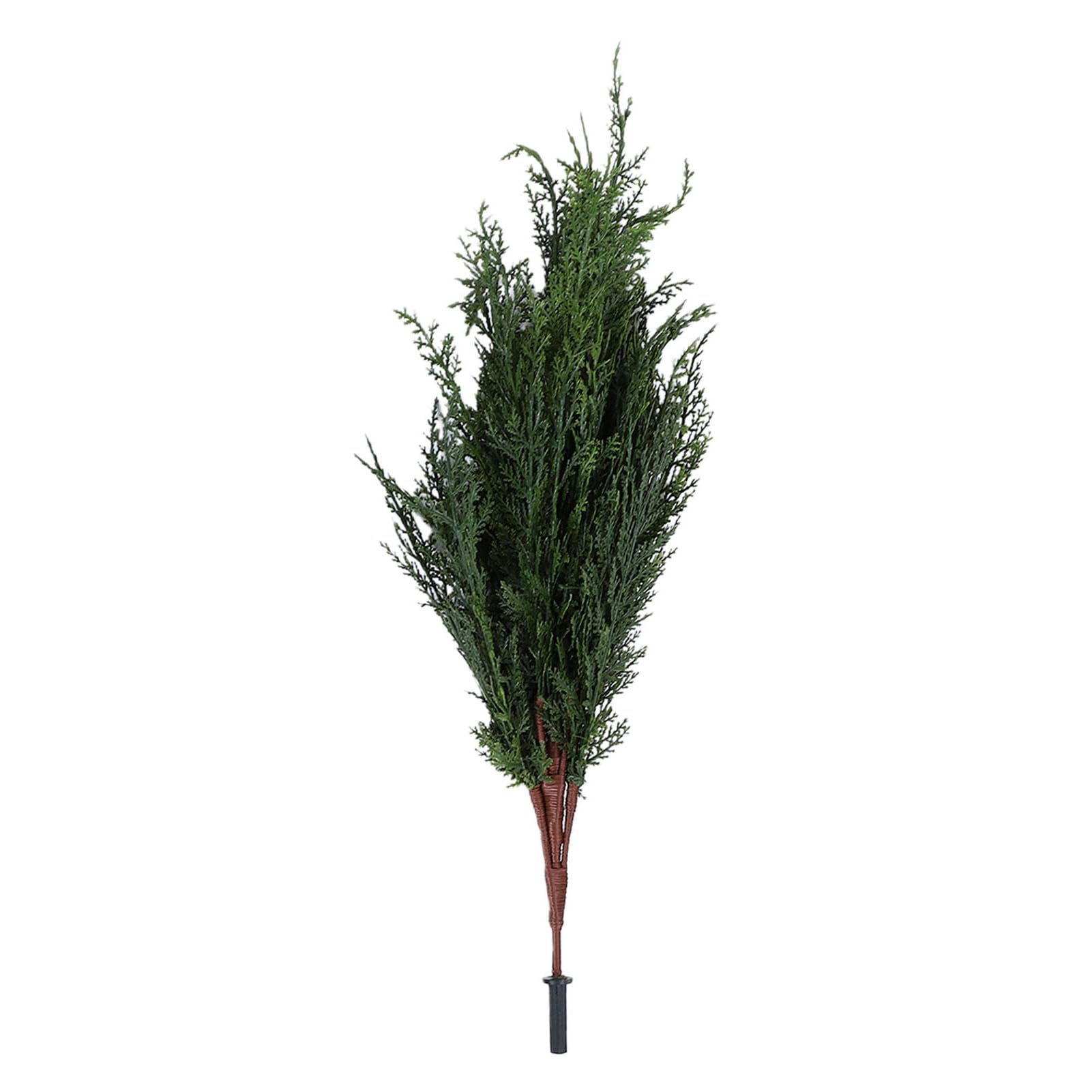 SIXRUN Sztuczna Choinka Doniczkowa z PE, 9 Trybów Oświetlenia LED (90cm)