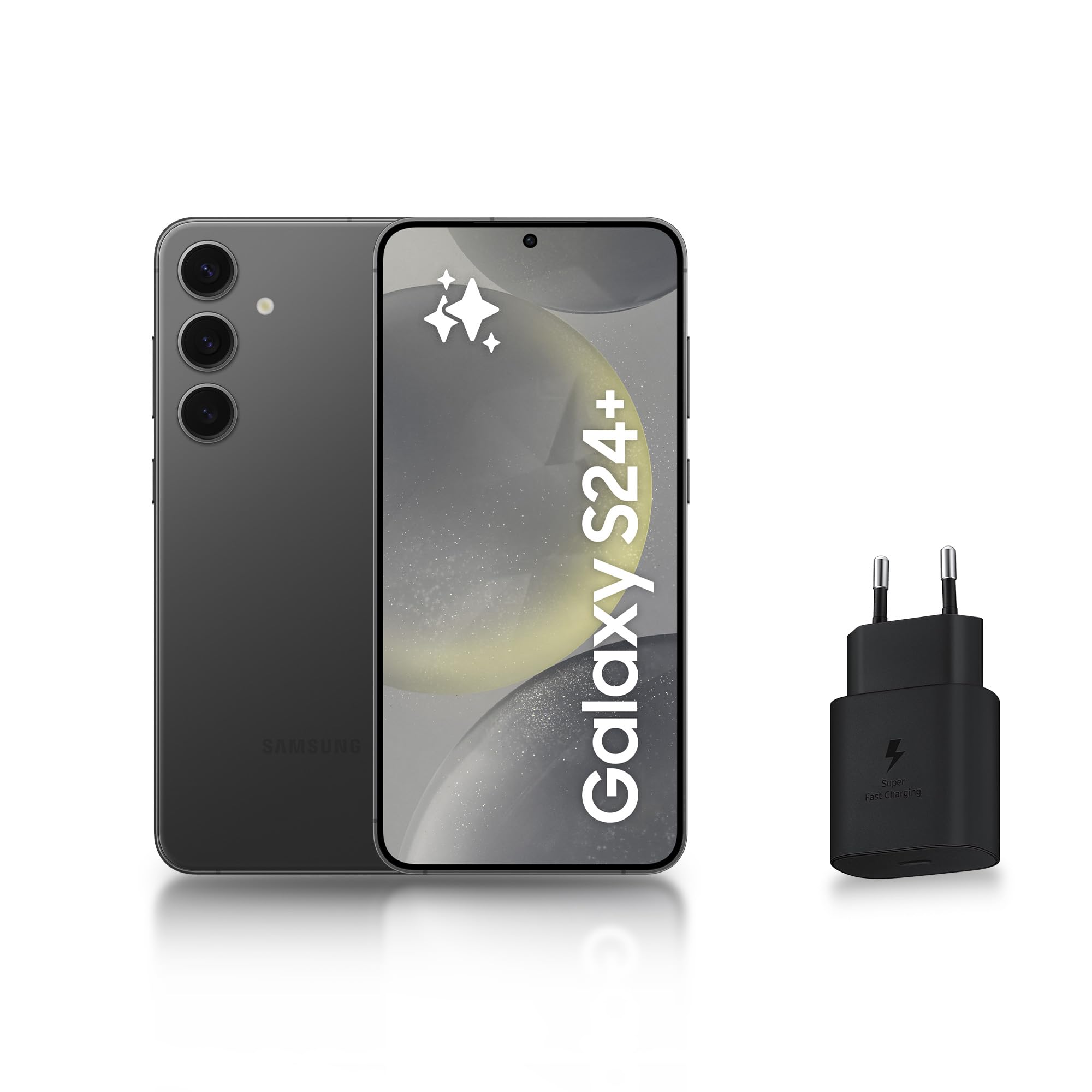 Samsung Galaxy S24+ Smartphone 5G 256 Go Noir avec Chargeur Rapide Inclus