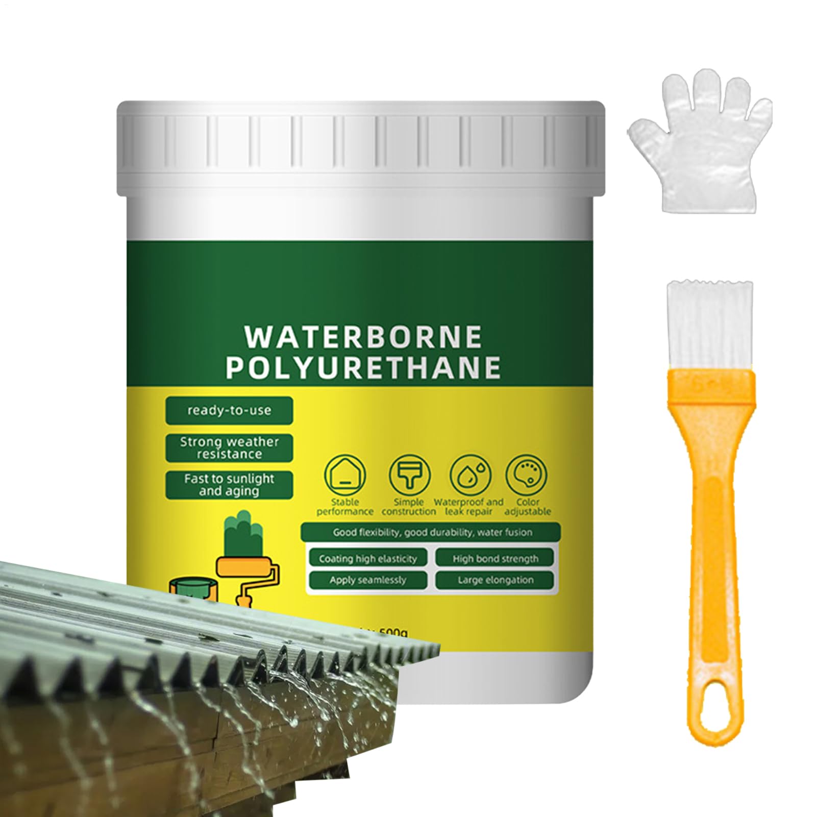Liquid Rubber Sealant - 500ml Waterproof Coating, Flexible Rubber Paint, Strong Protective | Indoor Outdoor Multi Waterproofing for Roof Wall Pipe Crack Repair proven liquid