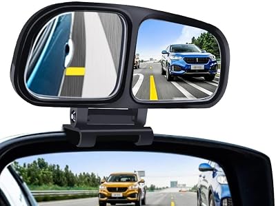 SARTE Plastic Glass Blind Spot Mirror with 360° Rear View Convex Parking Mirror, 3R Original Suitable for All Cars - Pac