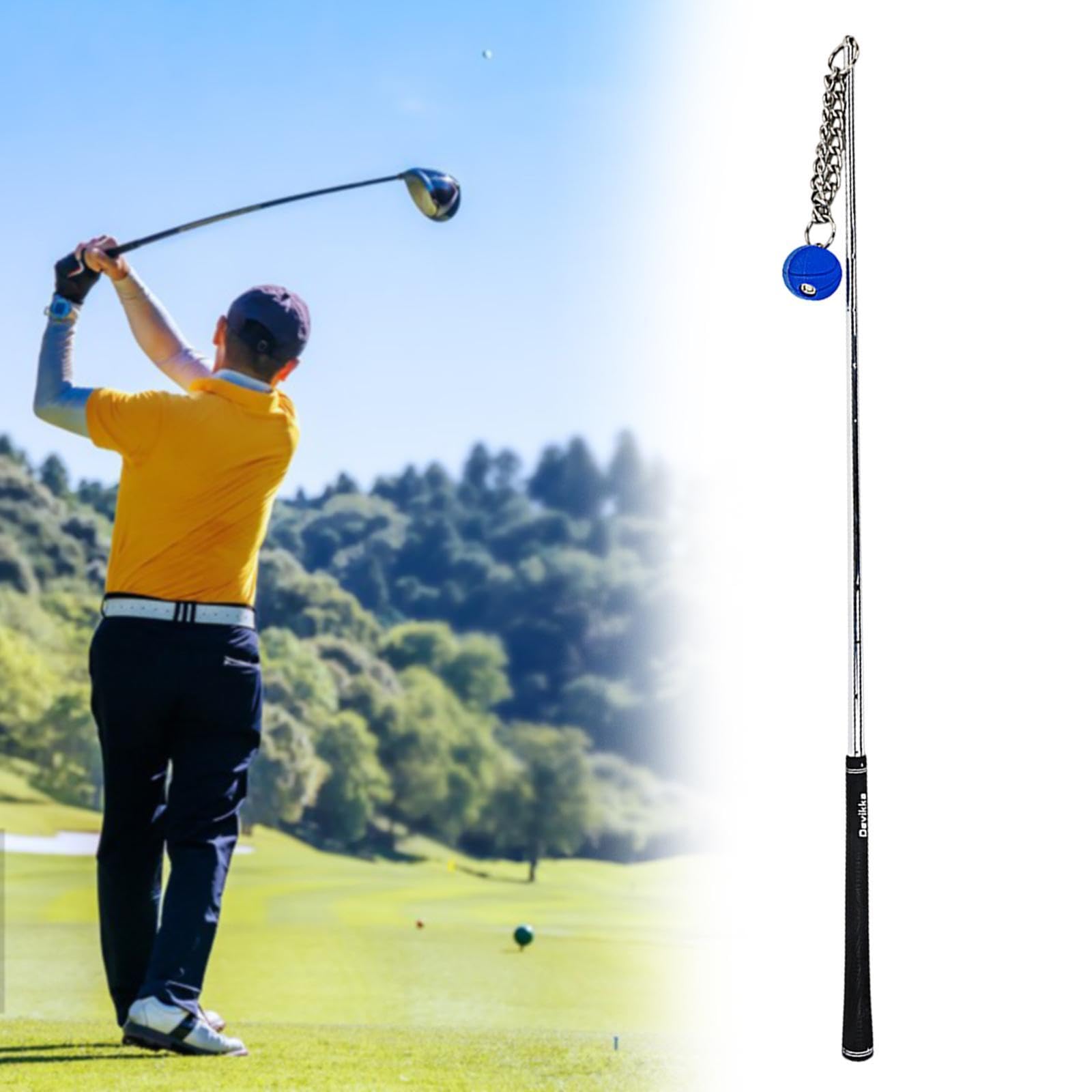 Entrenador de Golf Swing Ayuda Entrenamiento Práctica Equipo Bastón de Calentamiento Balance Función Mejorar Velocidad Precisión Material Acero