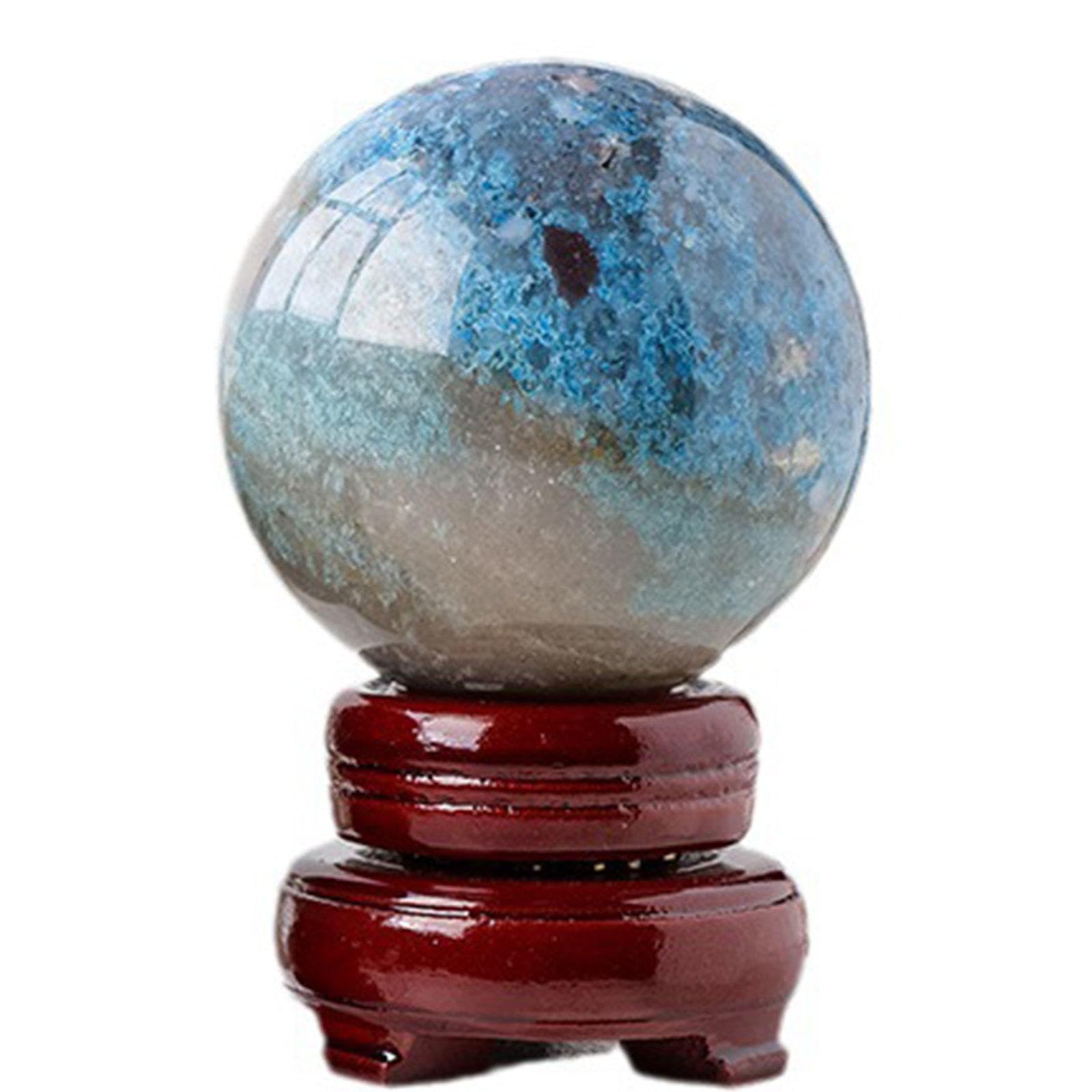 Amazon｜天然水晶石 水晶玉 ハイドロキシアパタイト 原石 研磨水晶玉