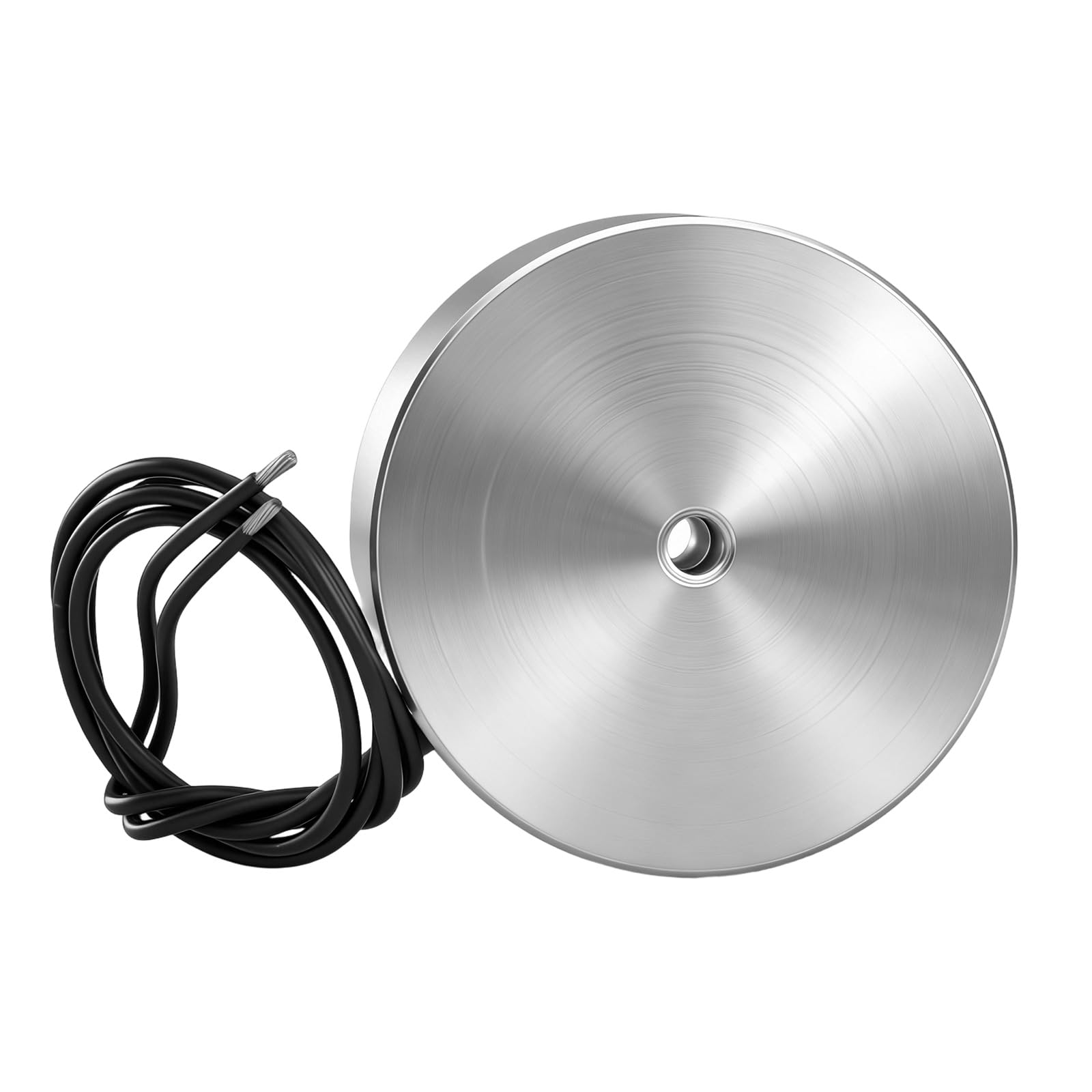 Heschen Electroimán P65/30 24V CC 80kg Atracción Plateado Cilíndrico