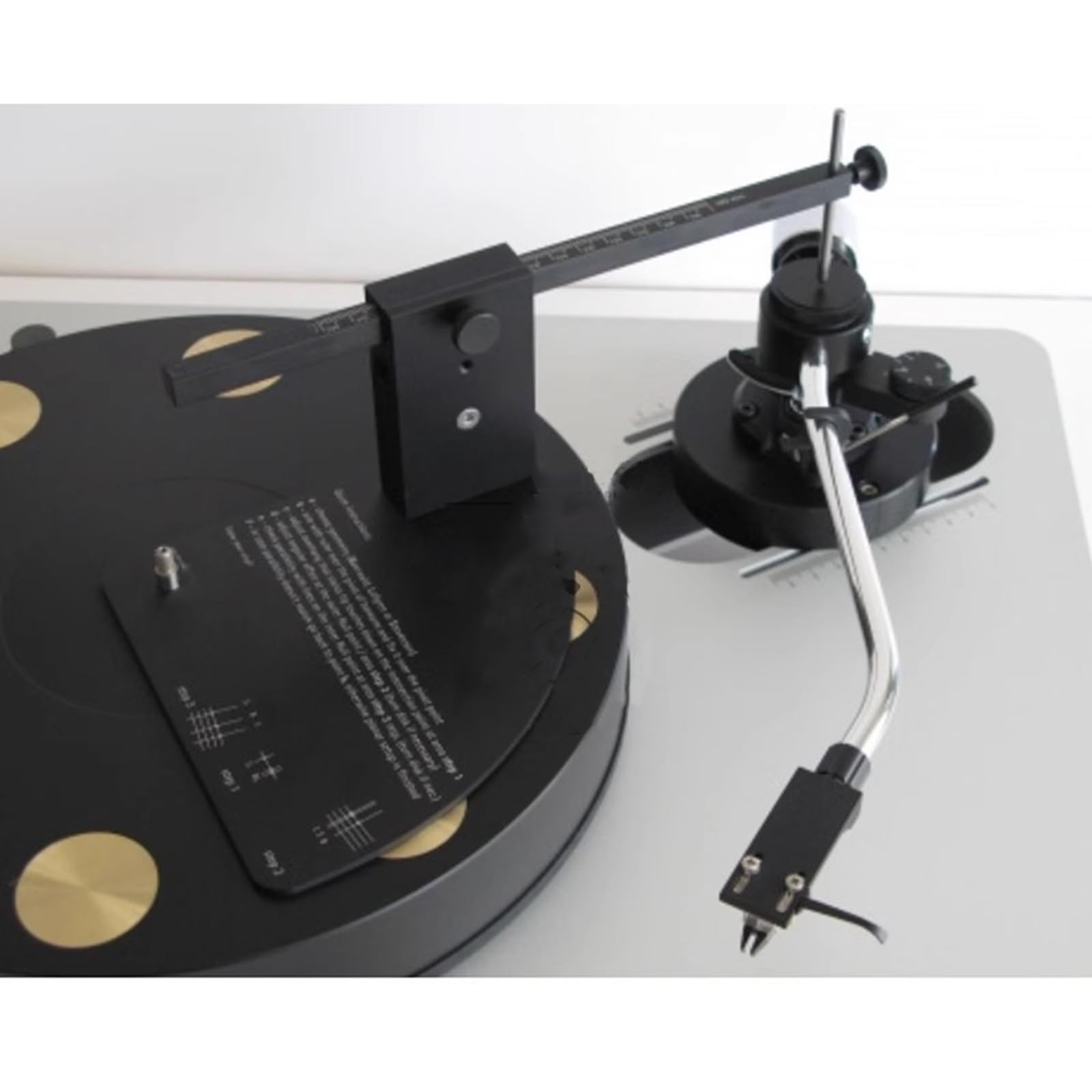 Medidor De Alineación De Cápsulas para Tocadiscos, Regla De Calibración De Agujas, con Graduaciones, para Medir La Distancia De Seguimiento E Instalar Cápsulas