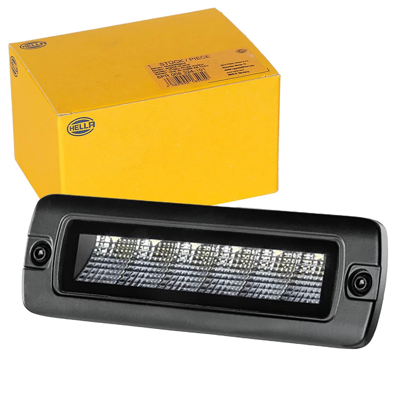 1FB 358 176-221 LED-Spotlight - Black Magic Edgeless Mini Lightbar 6.2" - 12/24V - 1600lm - rectangular - Short distance lighting - Cable: 800mm - Plug: open cable ends