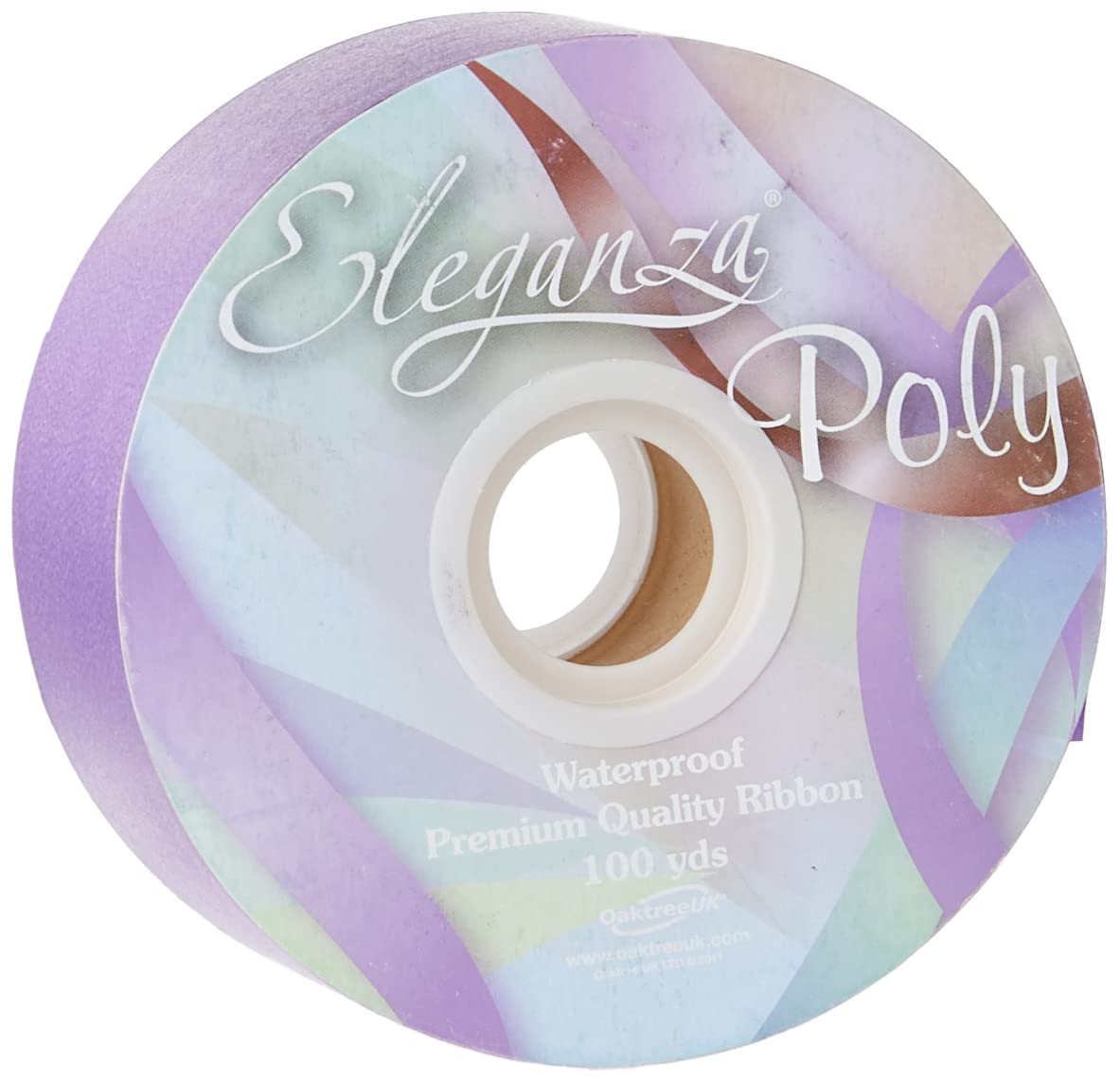 Eleganza Lavender Waterproof Poly Ribbon, 50 Mm X 91 M