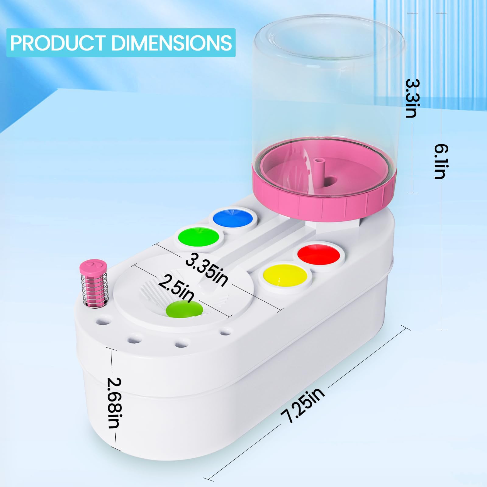 KIMIMARA Rondella per Pennelli — Risciacquo del ciclo Spazzolonedell'acqua acrilica per pittura artistica, acrilico, acquerello, pastello, strumenti di pennellatura per pittura a base d'acqua (PINK)