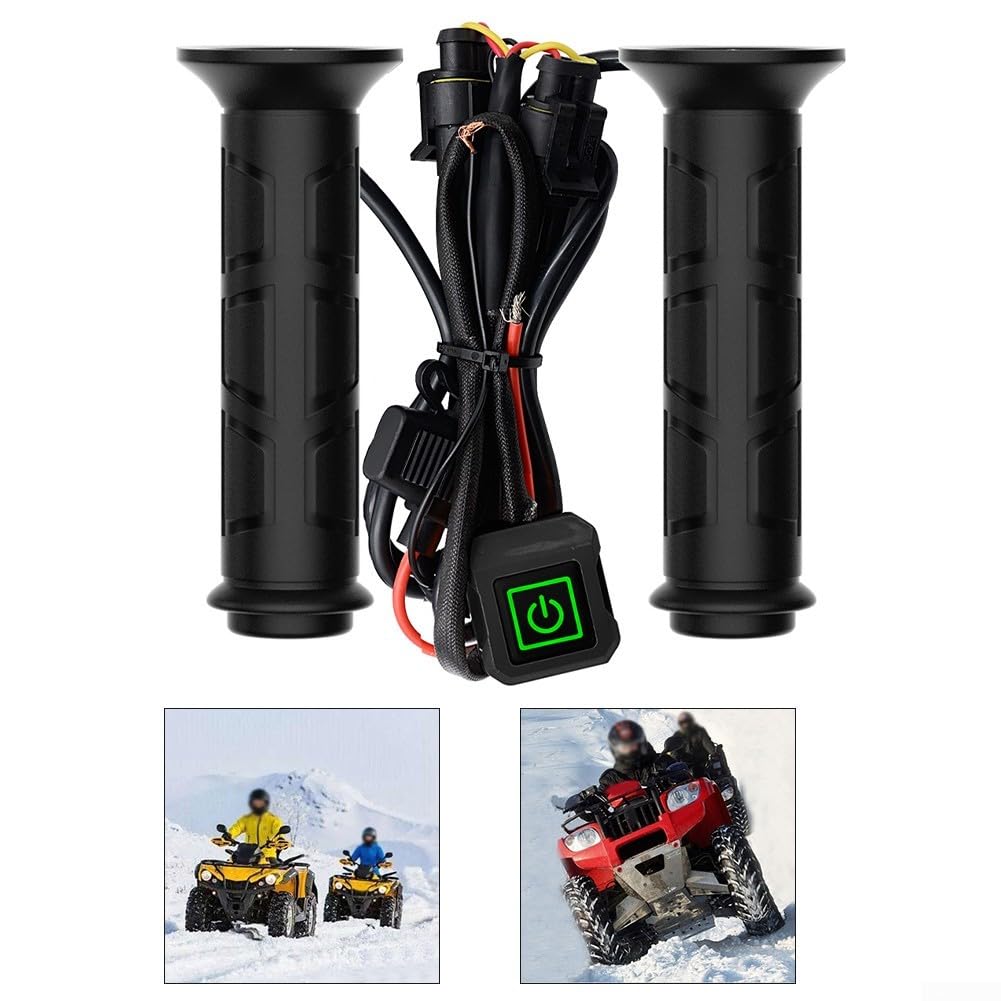 Convient aux poignées chauffantes de moto 12 V avec système de contrôle intelligent de la chaleur