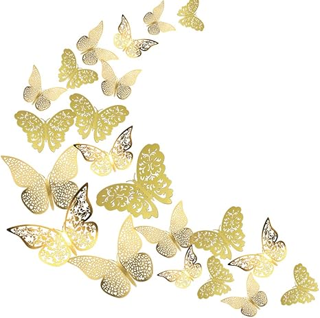 Amazon Co Jp 蝶々 36個入 かわいらしい蝶の部屋 蝶 壁紙 立体 クリスマス 記念日 装飾 3d かわいい バタフライ ウォールステッカー 3種類 ゴールド Diy 工具 ガーデン Amazon Co Jp 蝶々 36個入 かわいらしい蝶の部屋 蝶 壁紙 立体 クリスマス 記念日 装飾 3d かわいい バタフライ ウォールステッカー 3種類 ゴールド Diy 工具 ガーデン