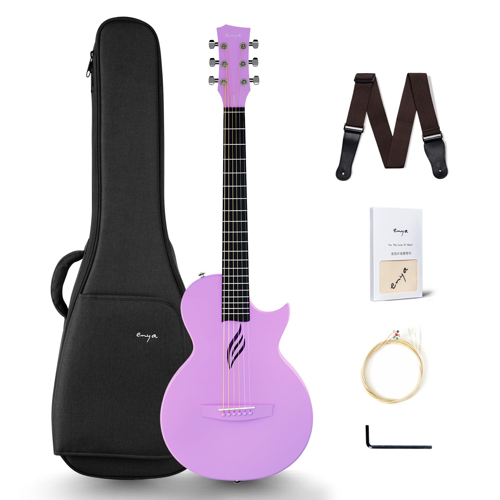 Amazon.com: Enya Nova Go Carbon Fiber Travel Acoustic Guitar