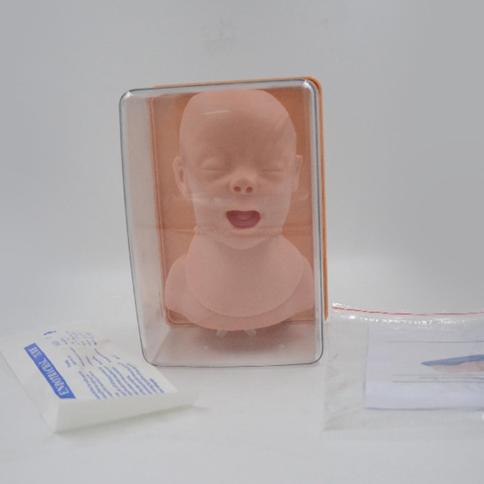 Manikin intubazione neonatale, Modello di addestramento intubazione tracheale pediatrico, simulatore Orale delle Vie aeree nasali
