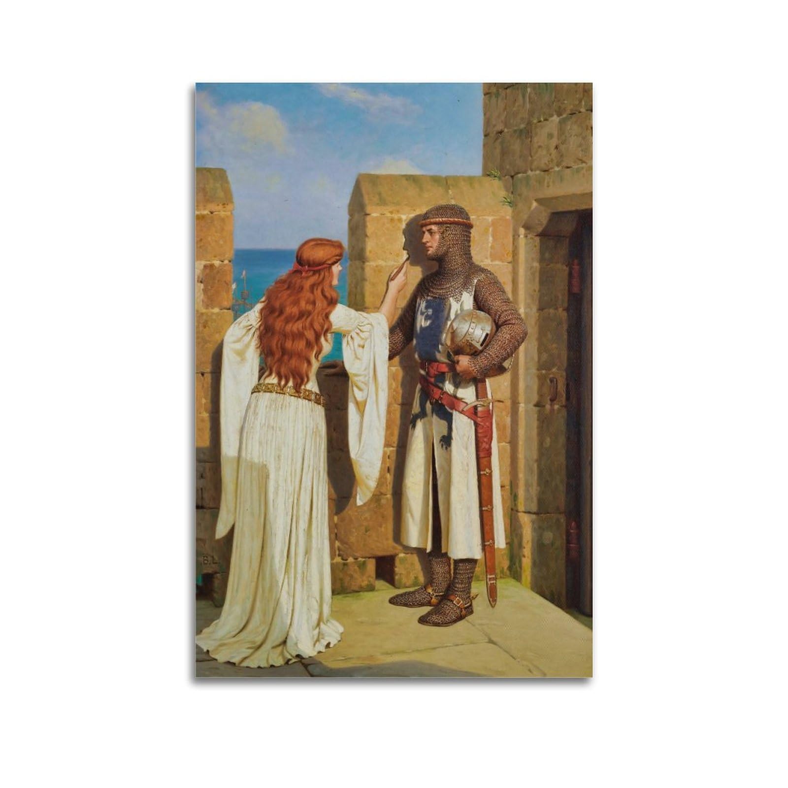 ADovz The Shadow Poster by Edmund Blair Leighton Art Canvas Painting Decor Wall Print Photo Gifts Home Modern Decoratives 12x18inch(30x45cm)