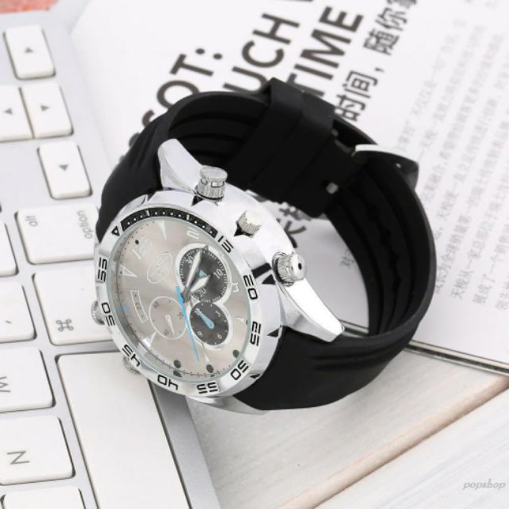 Petite DV Espion Caméra – Mini Cachée HD 1080P Montre Carte Mémoire 32G Intégrée Spy Cam(W5000)