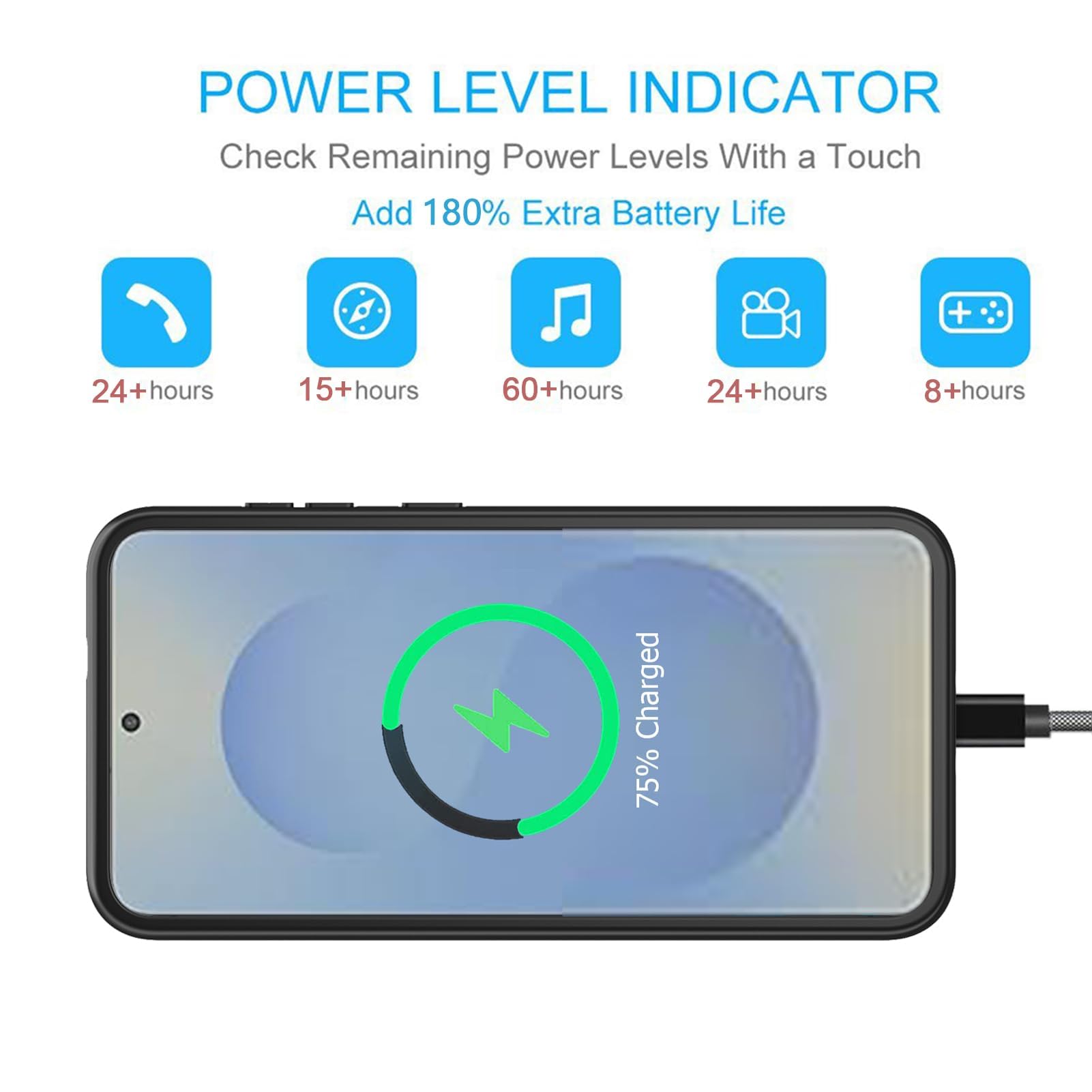 Custodia a batteria per Samsung Galaxy S26 Ultra, custodia di ricarica portatile ricaricabile 10.000 mAh con la custodia di ricarica per batteria esterna (Galaxy S26 Ultra)