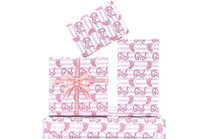 It's a Wrap for You Baby: Pink & White Stripe Wrapping Paper with Ribbon