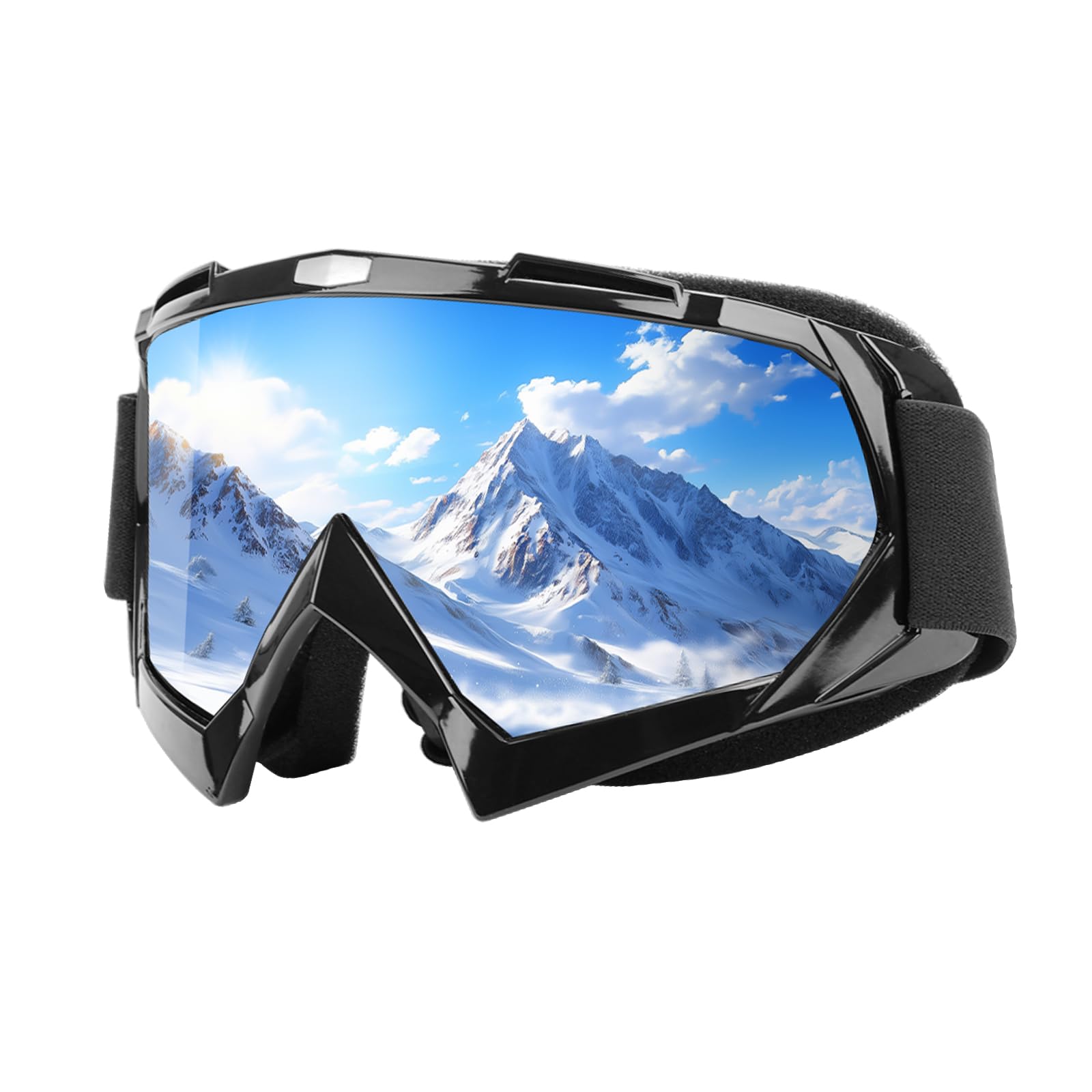 VSIFEHSO Maschera da Sci, Occhiali da Sci Anti Nebbia e Protezione UV, Maschere Sci Maschere Sci Unisex per Ciclismo Arrampicata Sci Sport All'aria Aperta
