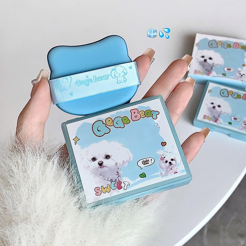 Gege Bear Oil Absorbing Blotting Papers | Matte Skin Instant Results | Compact Mirror Powder Puff Set | Ultra-Thin Oil Absorbing Sheets | Best Blotting Papers for Makeup Touch-Ups Kit (#02, 100pcs) 4