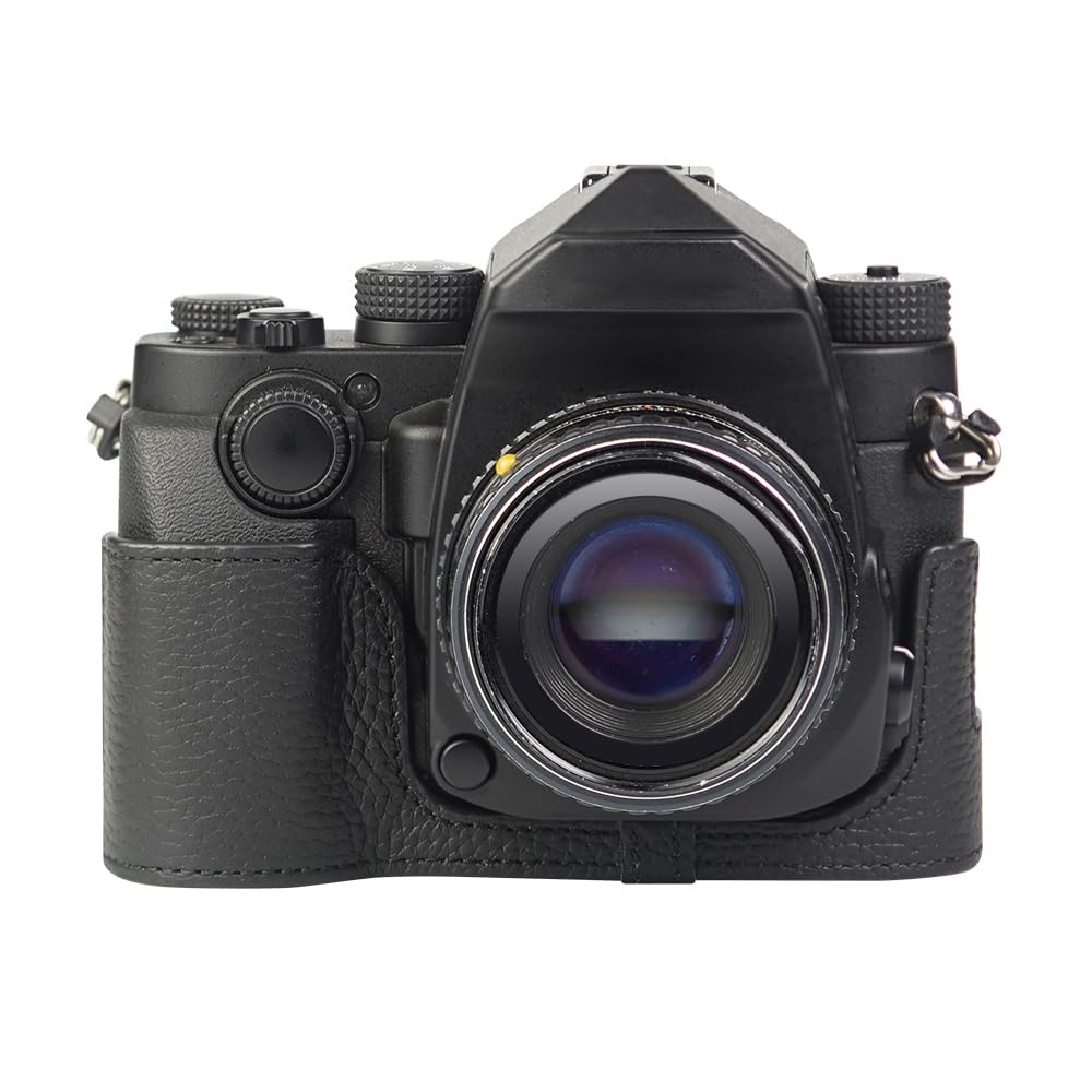 Amazon.co.jp: PENTAX KP専用 レトロな本革(牛革)手作りのハーフケース