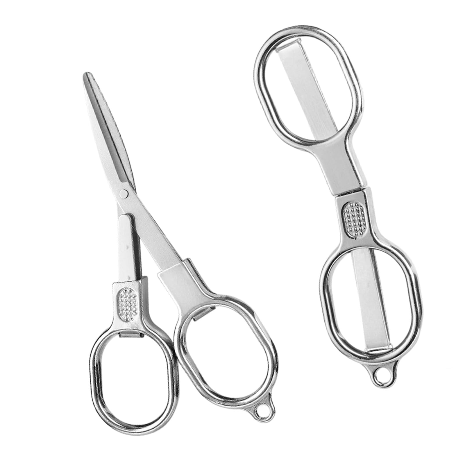 ZEPFJHE 2Pcs Portable Tailor Scissors Stainless Steel Folding Fabric Shears for Fabric Cutting Needlework and Tailoring Ergonomic Handle