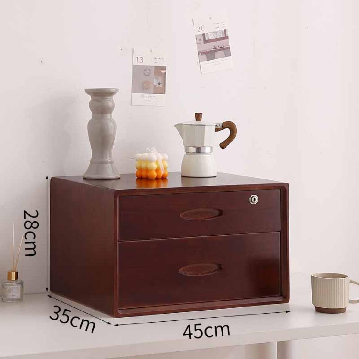 Amazon.co.jp: MJKQ9 ミニチェスト 引き出し収納 木製 卓上