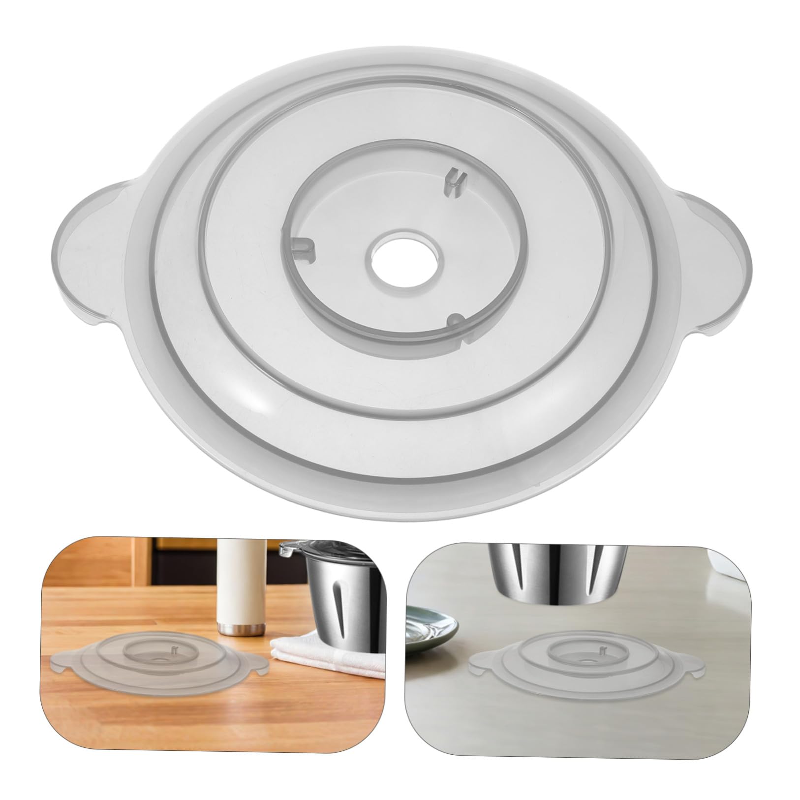 Coperchio Paraspruzzi da 2l in Plastica Trasparente Compatibile, Accessorio Affidabile per Tritacarne Elettrico per Cucina Domestica