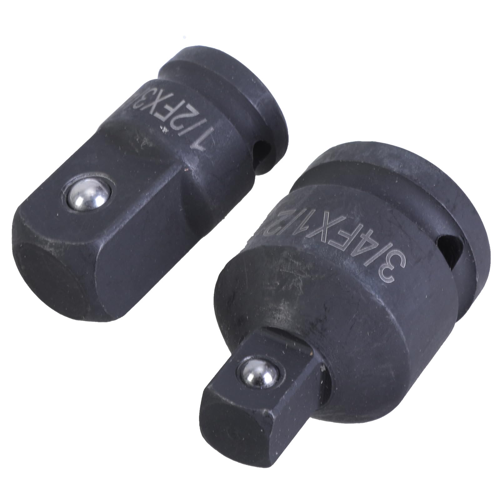 2Pieces Socket Adapter 3 / 4Inch to 1 / 2Inch & 1 / 2Inch to 3 / 4Inch Suitable for Automotive Mechanical Use Enhances Stability Impacts Wrench Adapter