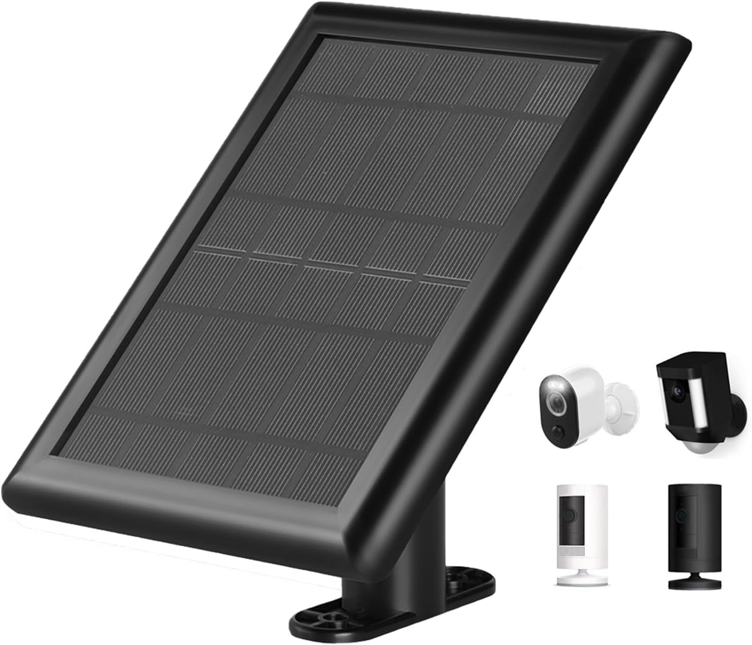 Solar Panel for Ring Spotlight &Stick Up Outdoor Cam Battery, 5W Portable Solar
