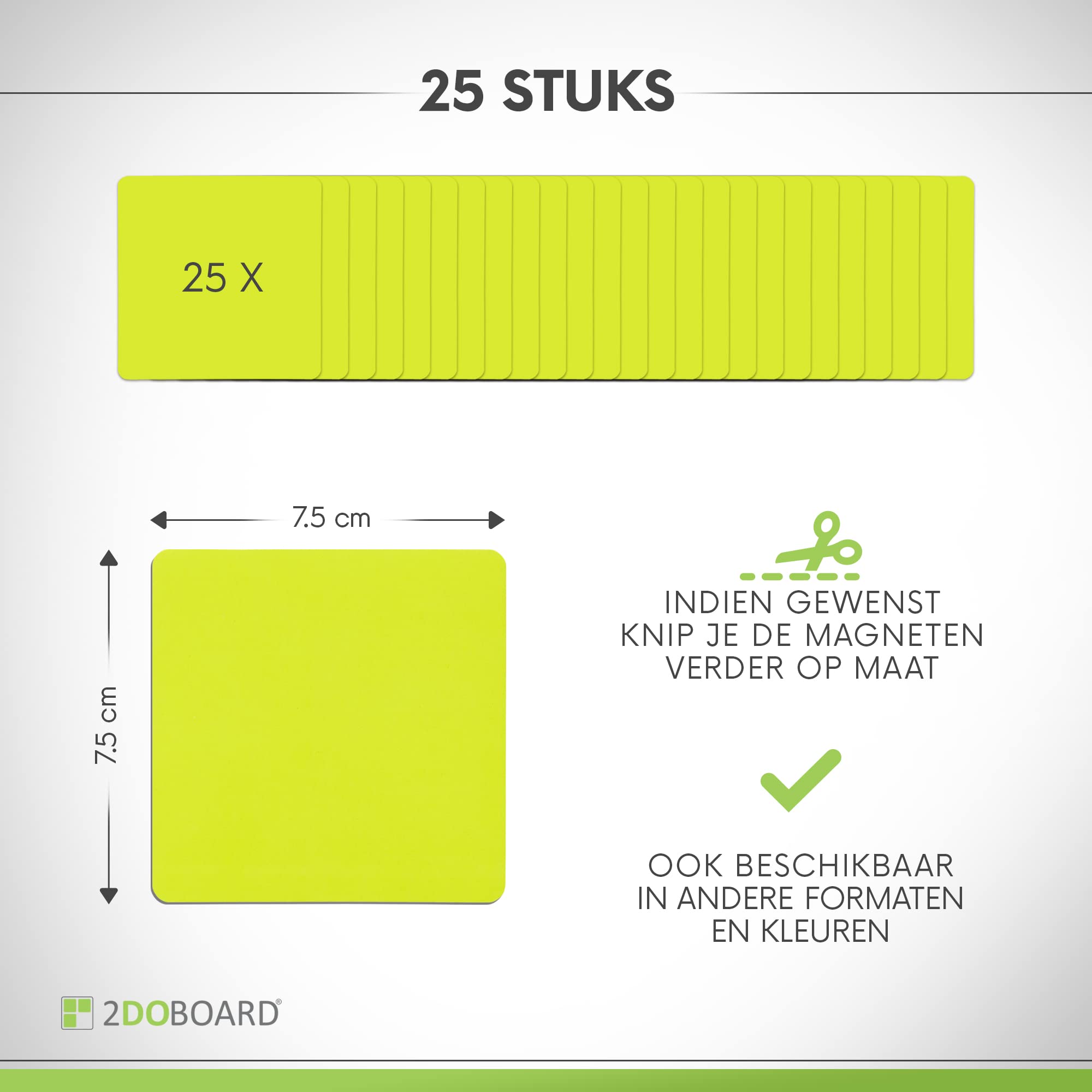 2DOBOARD Herschrijfbare Scrum Magneten voor elk Whiteboard - Perfect voor een Lean, Kanban of Scrum Board - Makkelijk beschrijven en wissen - Set van 25 herschrijfbare magneten - 15 x 10 cm - Rood