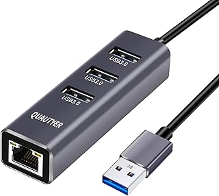 USB Network Adapter Ethernet USB to Ethernet Adapter, QUAUTYER Ethernet to USB Adapter, USB to USB and Ethernet, USB HUB USB to Ethernet HUB hub Notebook Computer HUB Distributor