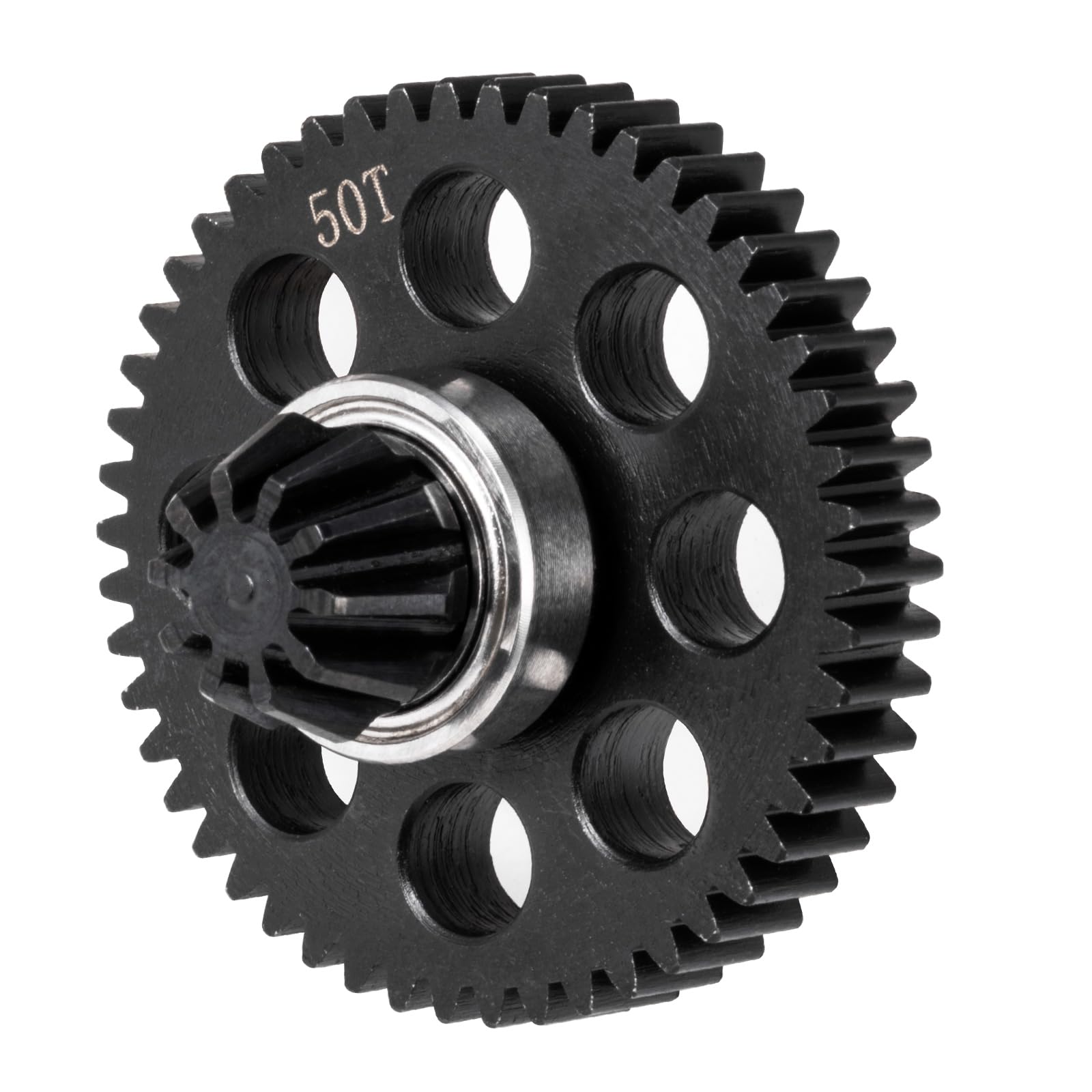 BRKRC Steel Differential Spur Gear with Pinion Assembly Drive Gear for Hyper Go H16BM H16GT H16DR H16PL MJX 14301 14302 1/14 1/16 Scale RC Car Parts