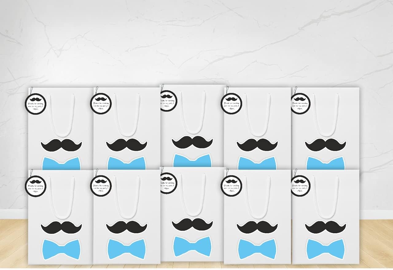 Untumble Little Man Birthday Party Supplies & Decorations (Little Man Return Favour Bags)