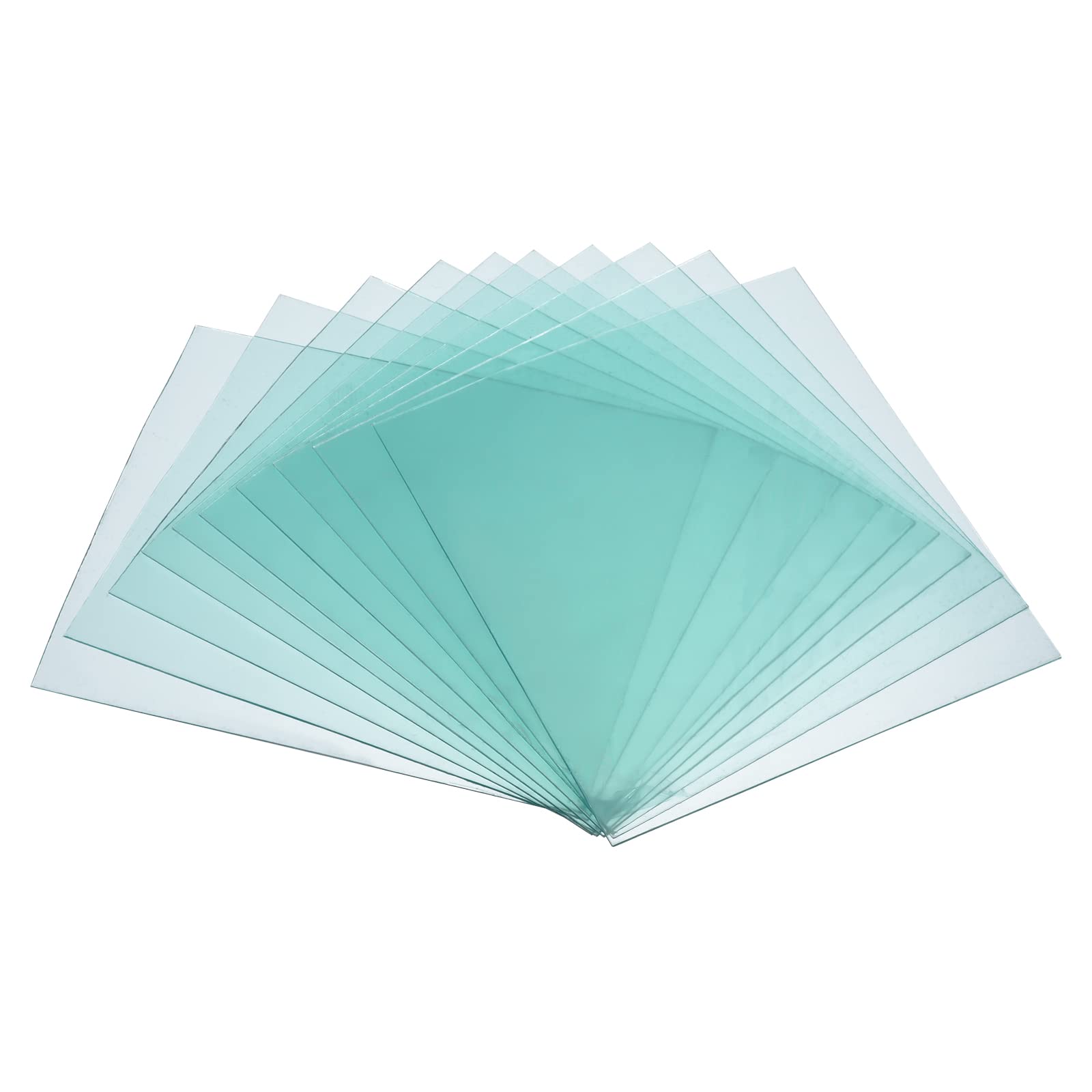 PATIKIL 5.2 x 4.5 Inch Welding Protection Lens, 20 Pack Transparent Protective Replacement Right Angle for Solar Clear