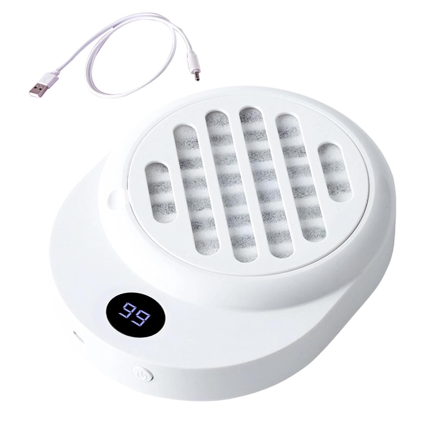 Nail Dust Collector, 6000RPM Manicure Suction Filter Machine, 7.67 Inch LED Display Device, Comfort Aid with Salon Style, Compact Supply with Office Use, Accessories for Beginners Home Beauty Casual
