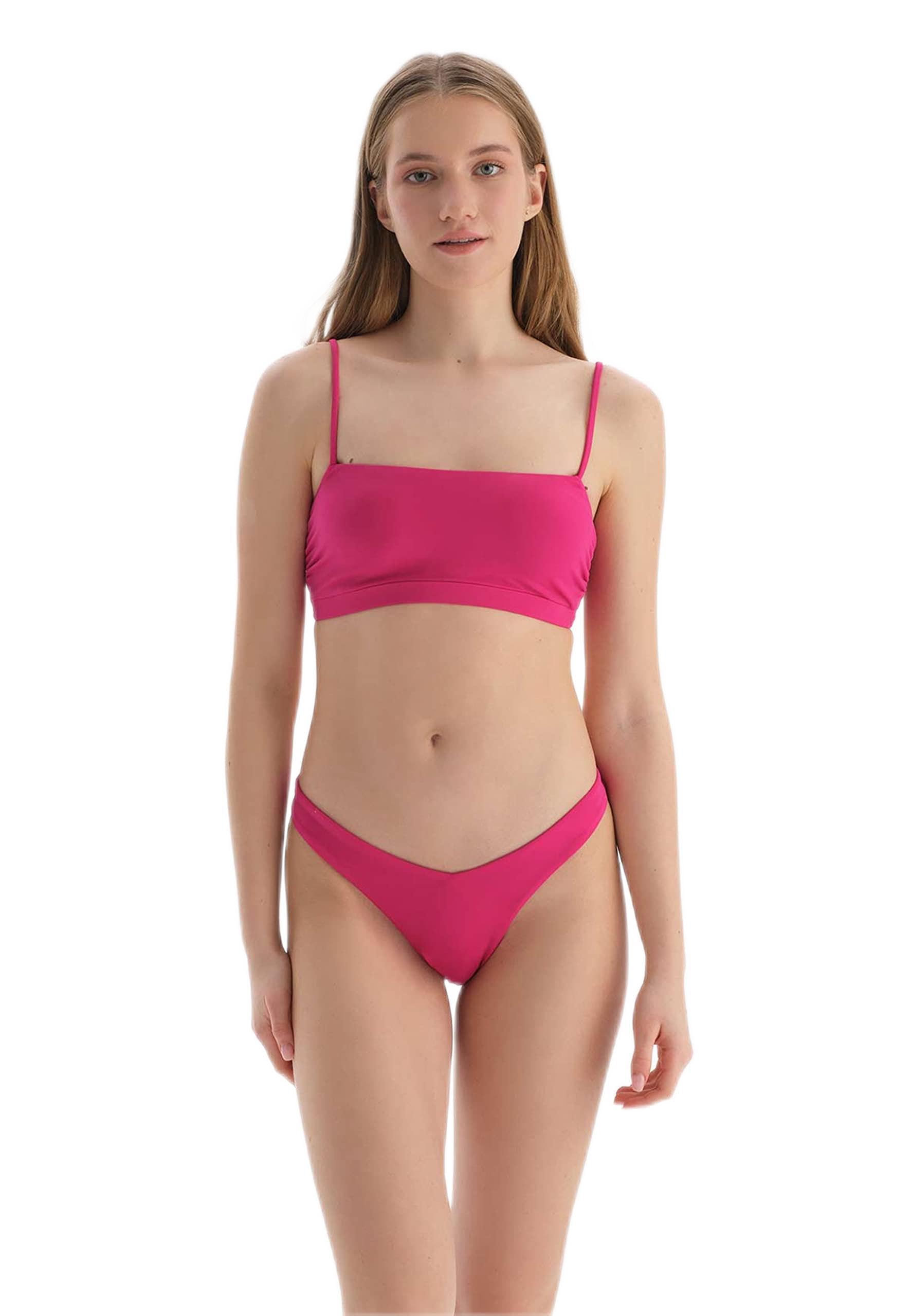 Dagi Women's Basic, Bikini Bralette top, Fuchsia, 8