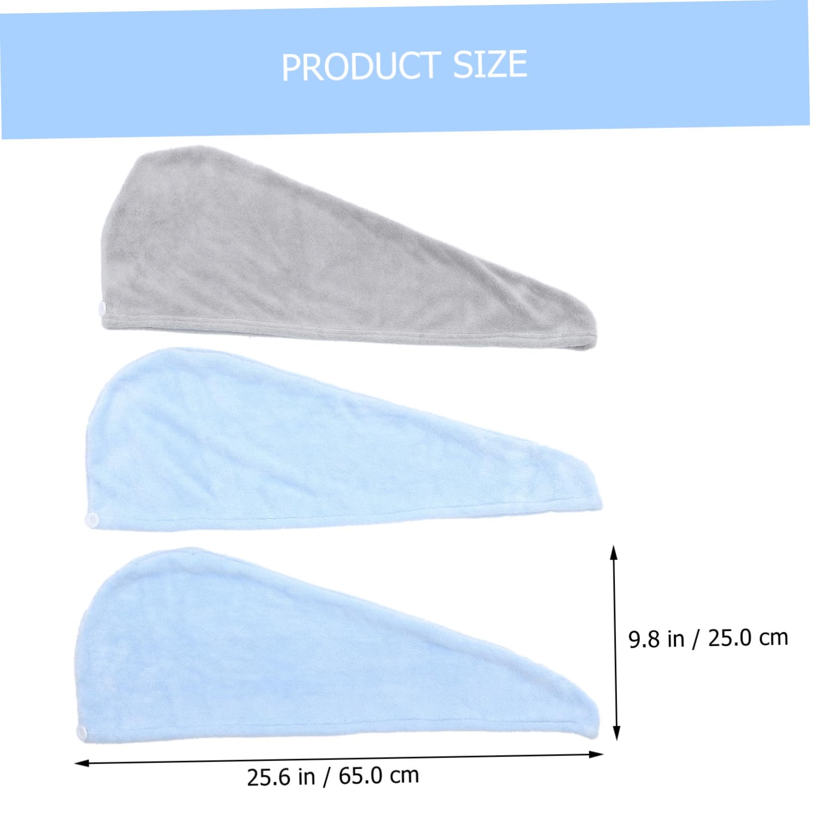 PartyKindom 3-Piece Hair Dryer Towel Wrap for Women Quick Dry Hair Towel Wrap Set Dryer for Women