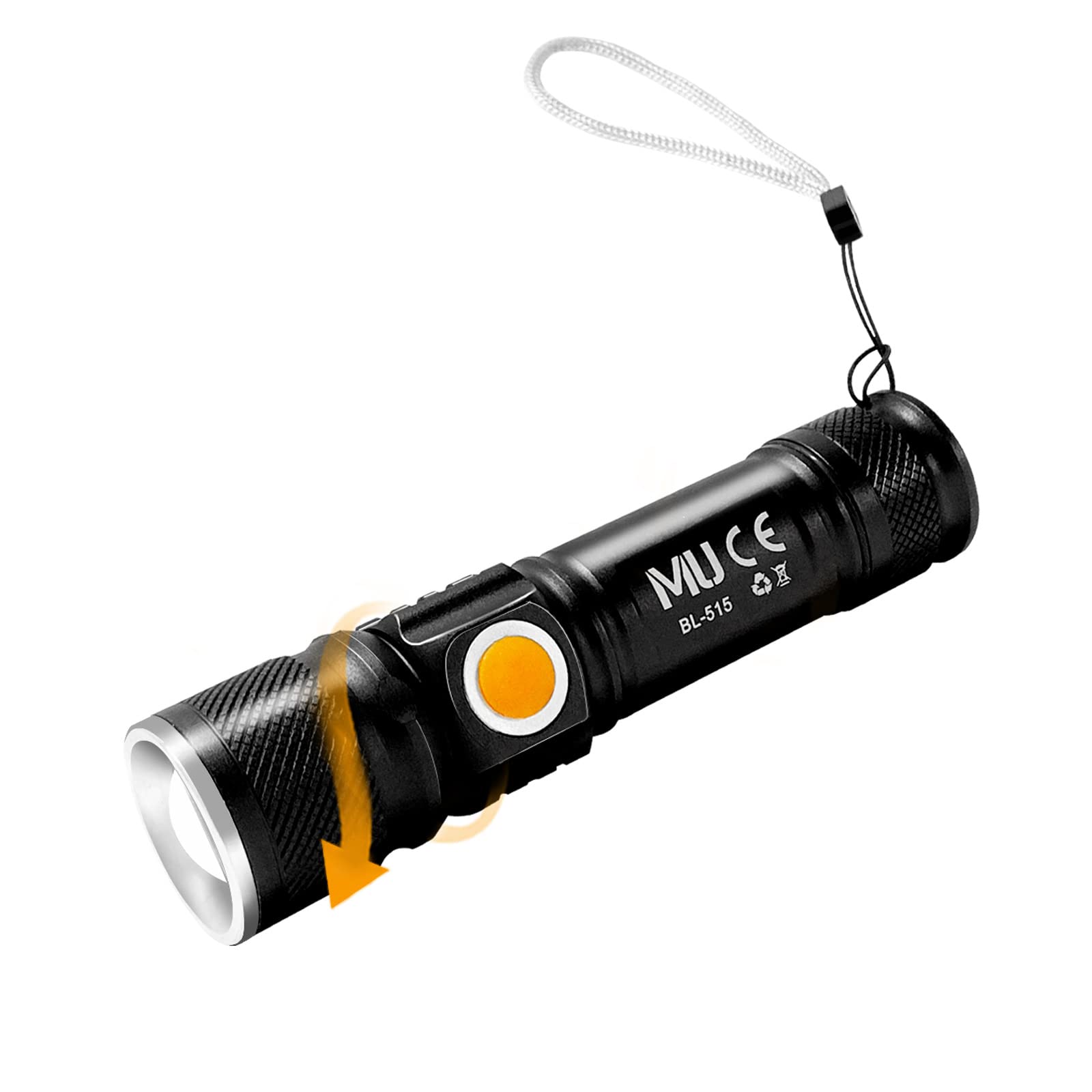 Mulin 2er Set Wiederaufladbare LED-Taschenlampen – 1050 Lumen, Zoombar, Wasserdicht Für Camping & Outdoor