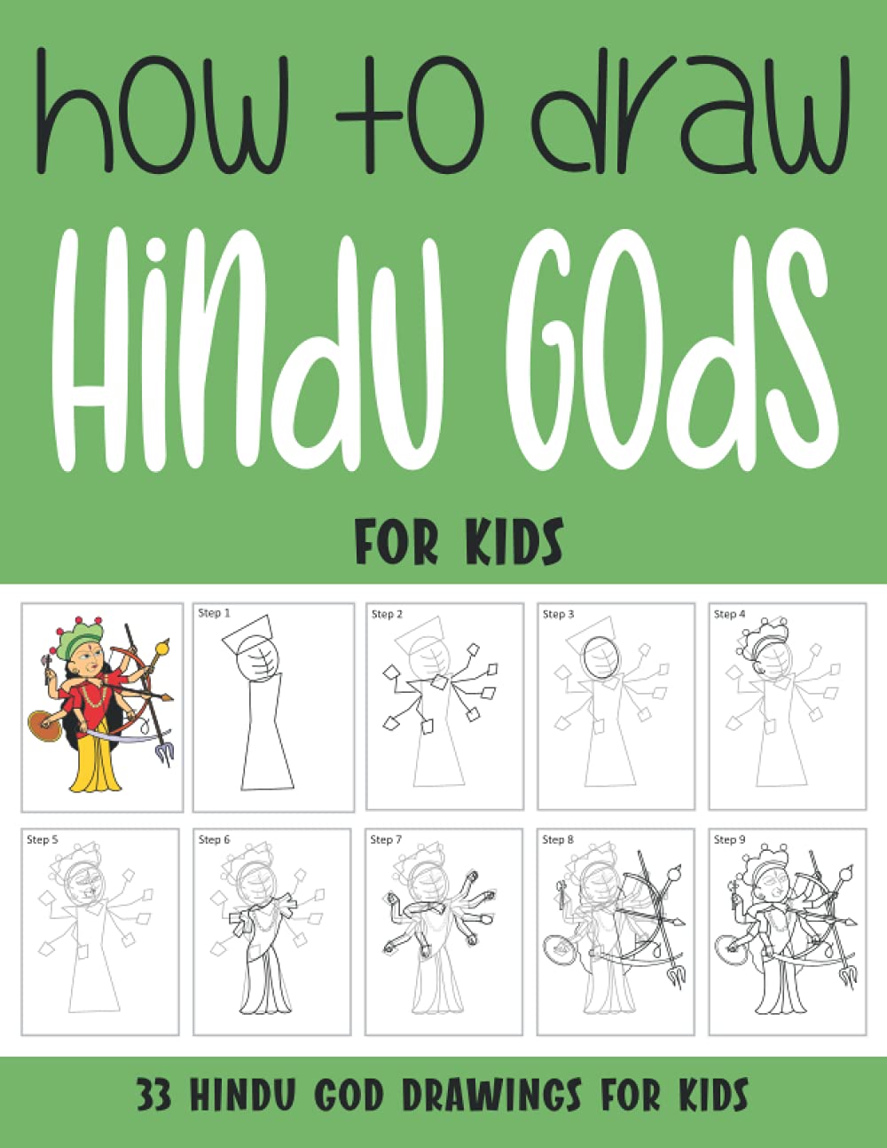 How to Draw Hindu Gods for Kids: Step by Step Drawing Book for Kids