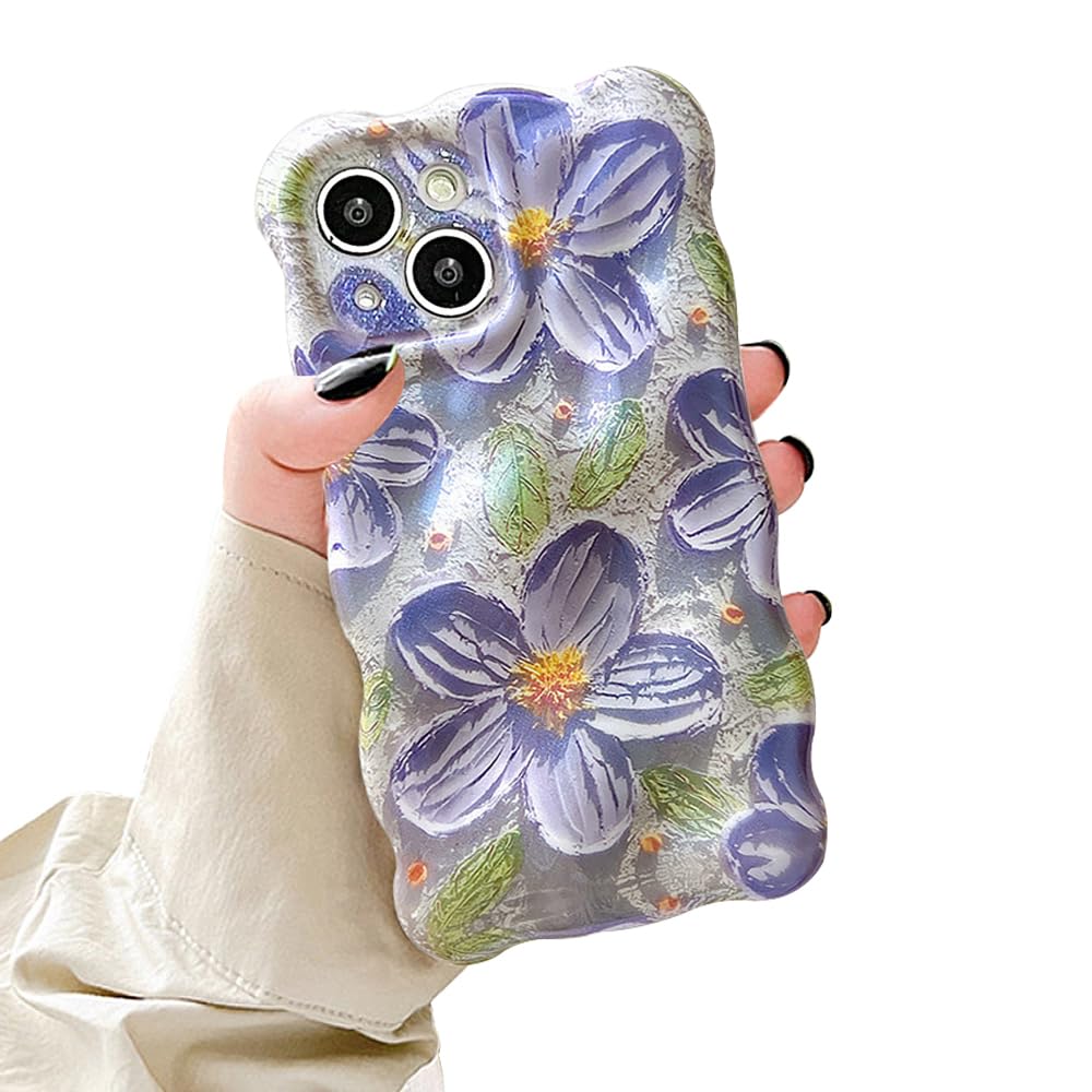 UEEBAI Case For IPhone 16 Plus, Cute Solid Color Curly Wave Shape Shockproof Soft TPU Bumper Phone Case, Candy Water Ripple 3D Silicone Slim Pretty Case Non-yellowing Cover-Rose Gold - View #14