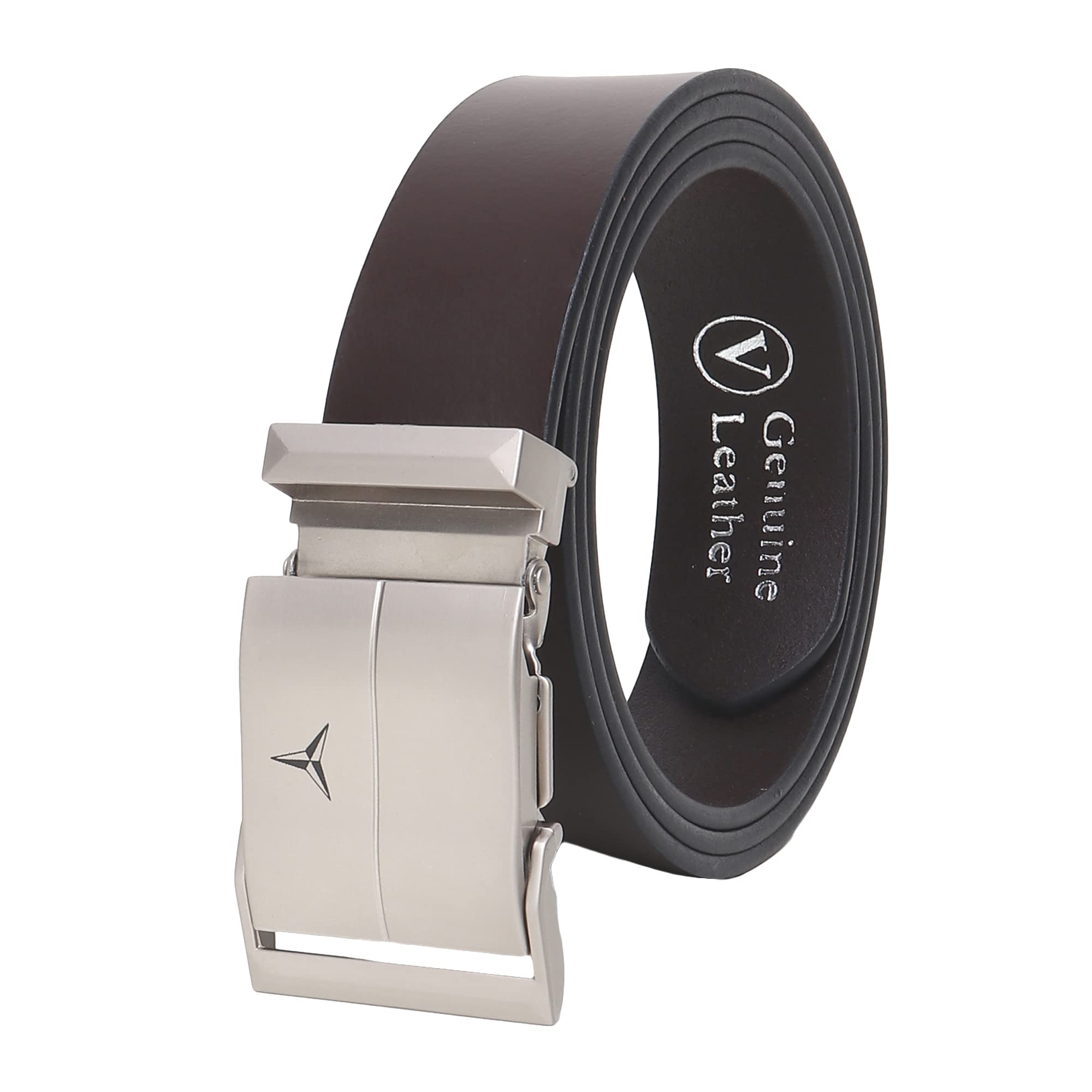 Men’s Formal Genuine Leather Auto-lock Adjustable Belt (JAFA-47-BR)-image-47