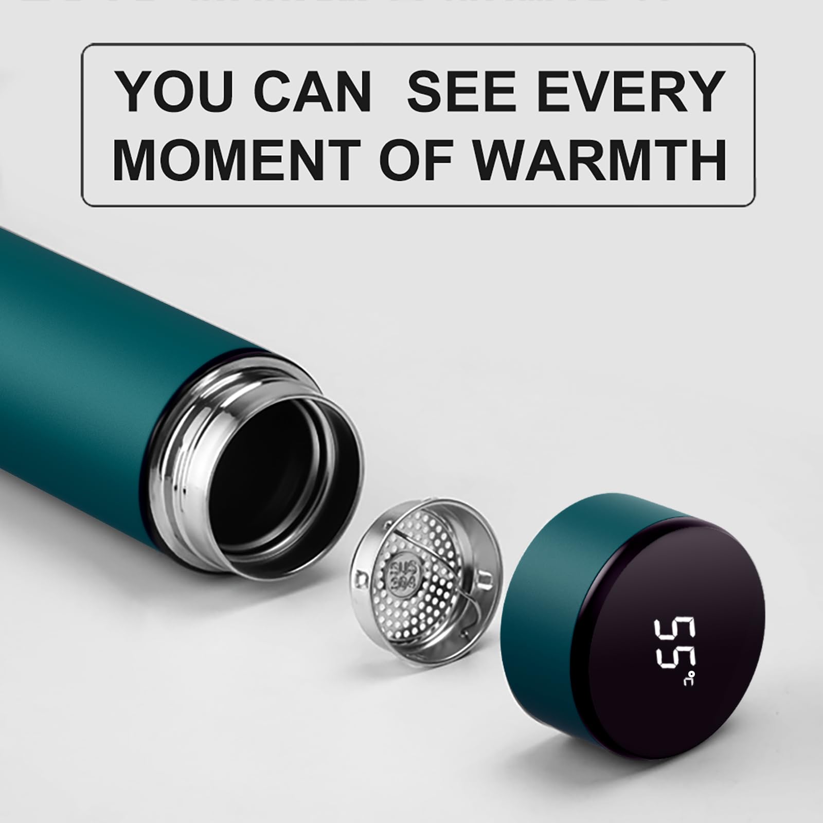 Homealexa 500ml Coffee Cups Travel Mugs, Water Bottle Vacuum Insulating Cup 304 Stainless Steel - Image 4