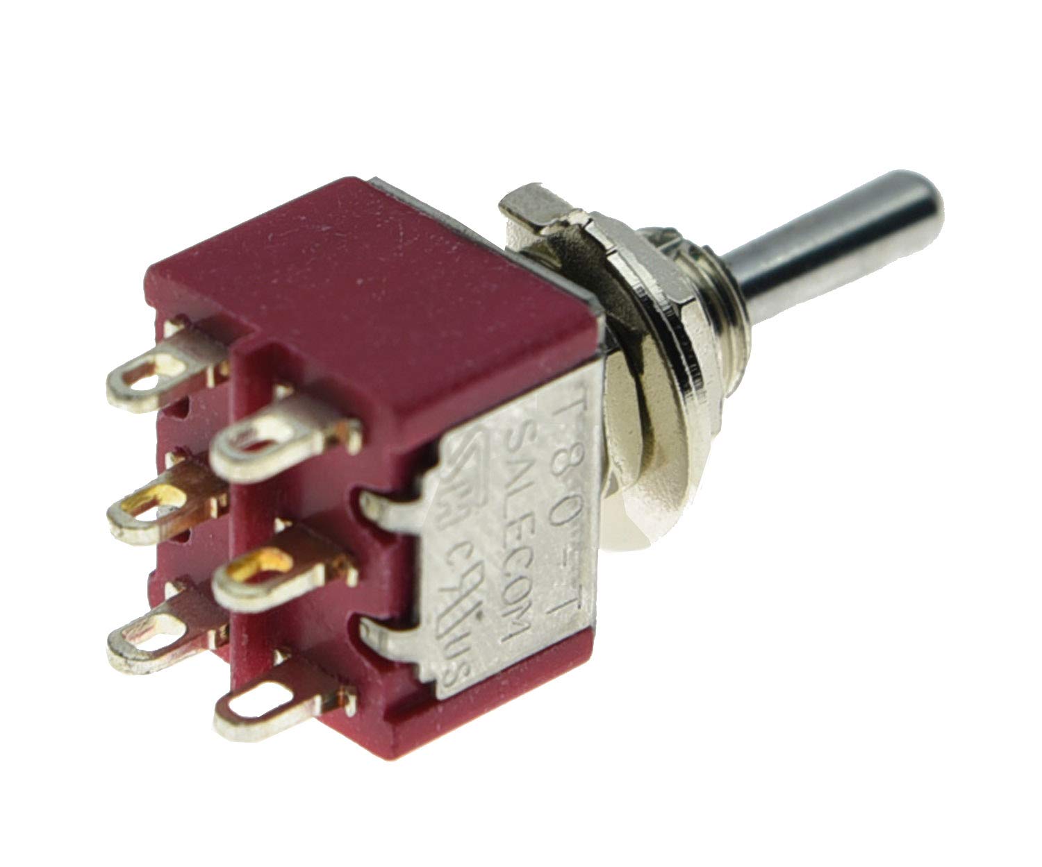Interruttore Salcom 3 Vie DPDT ON-ON-ON Con 2 Mini Interruttori Per Chitarra