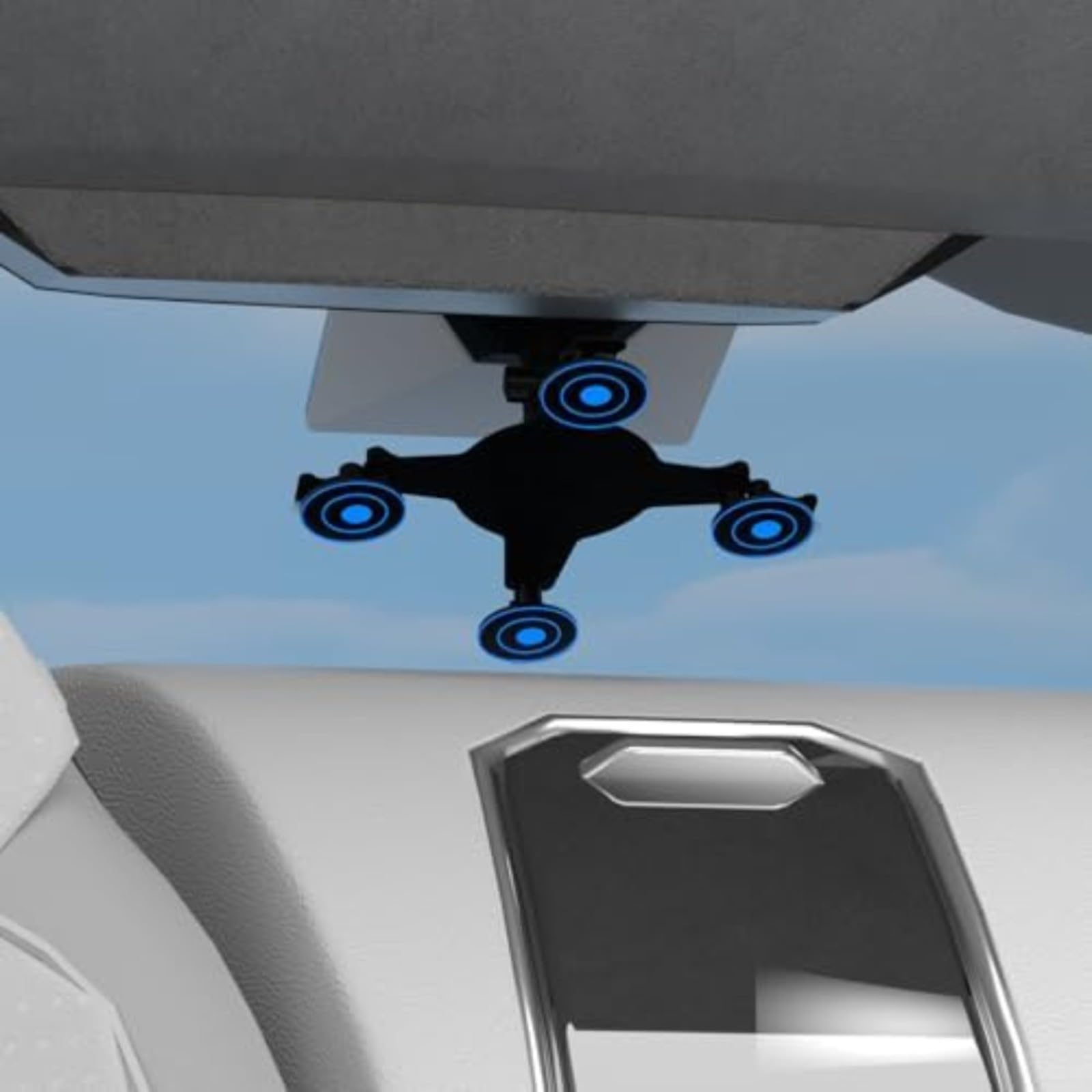 Soporte de metal para coche Starlink para mini con fuerte succión, montaje en ángulo ajustable para techo, techo para caravana, barco, color negro