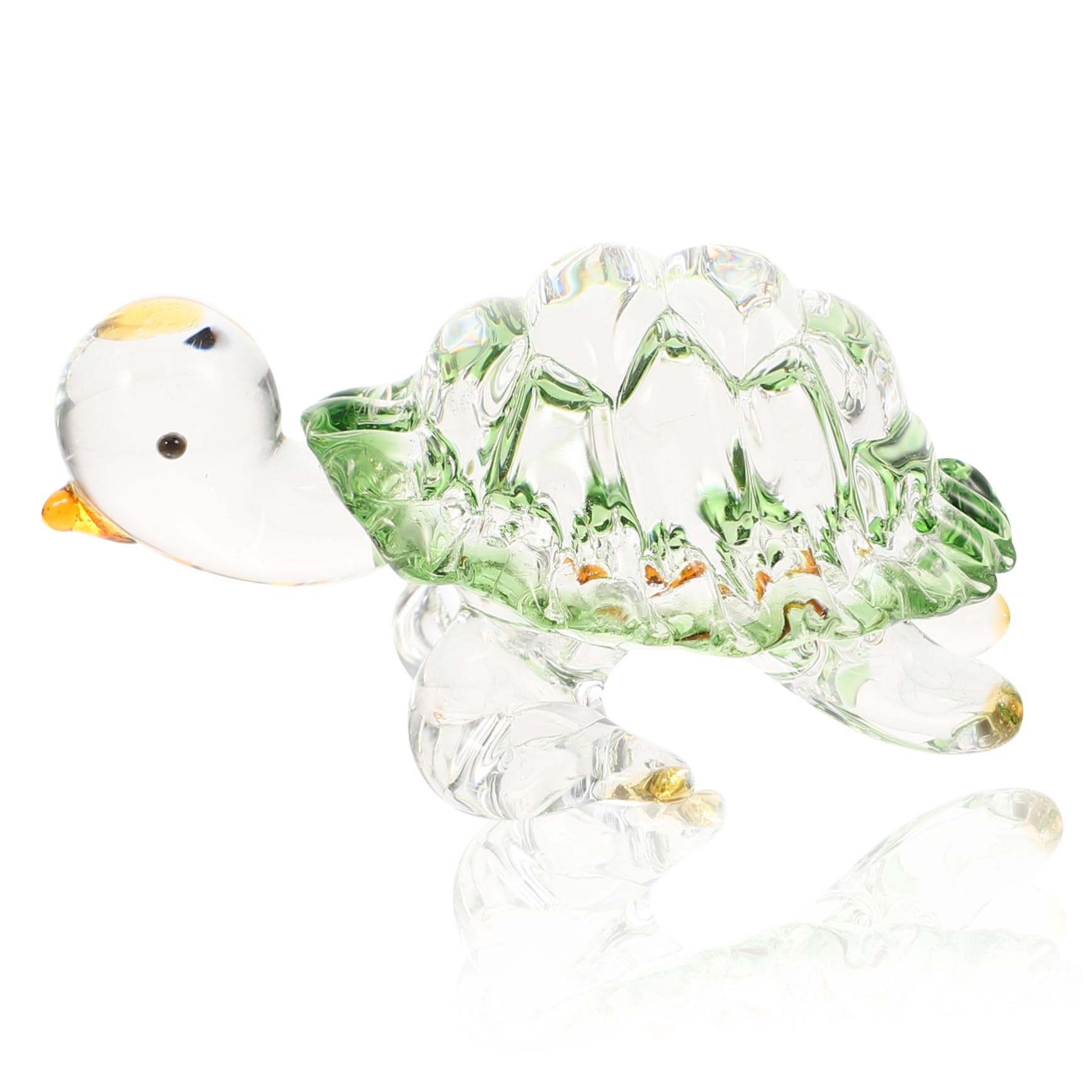 Amazon.co.jp: Lurrose 小型リアルガラス亀工芸品 繊細な手作りのカメ