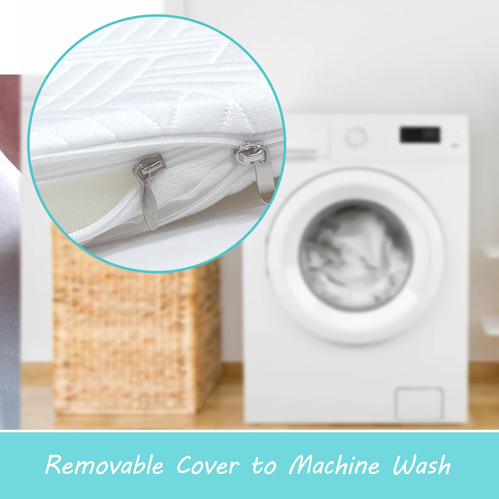 Pack and Play Mattress (38"x26"x1") With Soft Washable Cover,Premium