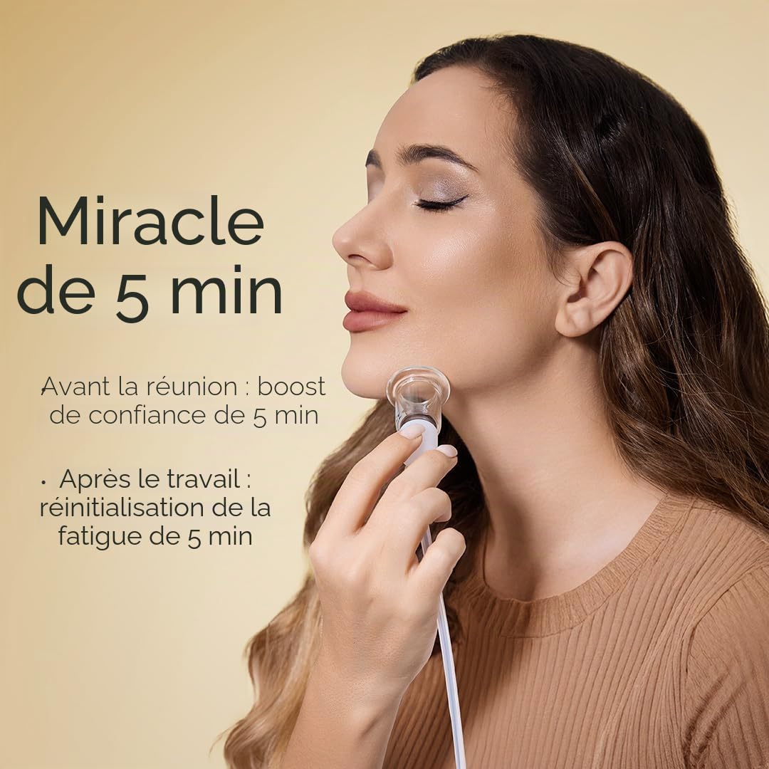 Lot de 6 ventouses électriques en verre 3 en 1 Gua Sha - Outils de massage pour les yeux et le cou - 3 tailles - Ventouse sous vide pour réduire la cellulite et les gonflements